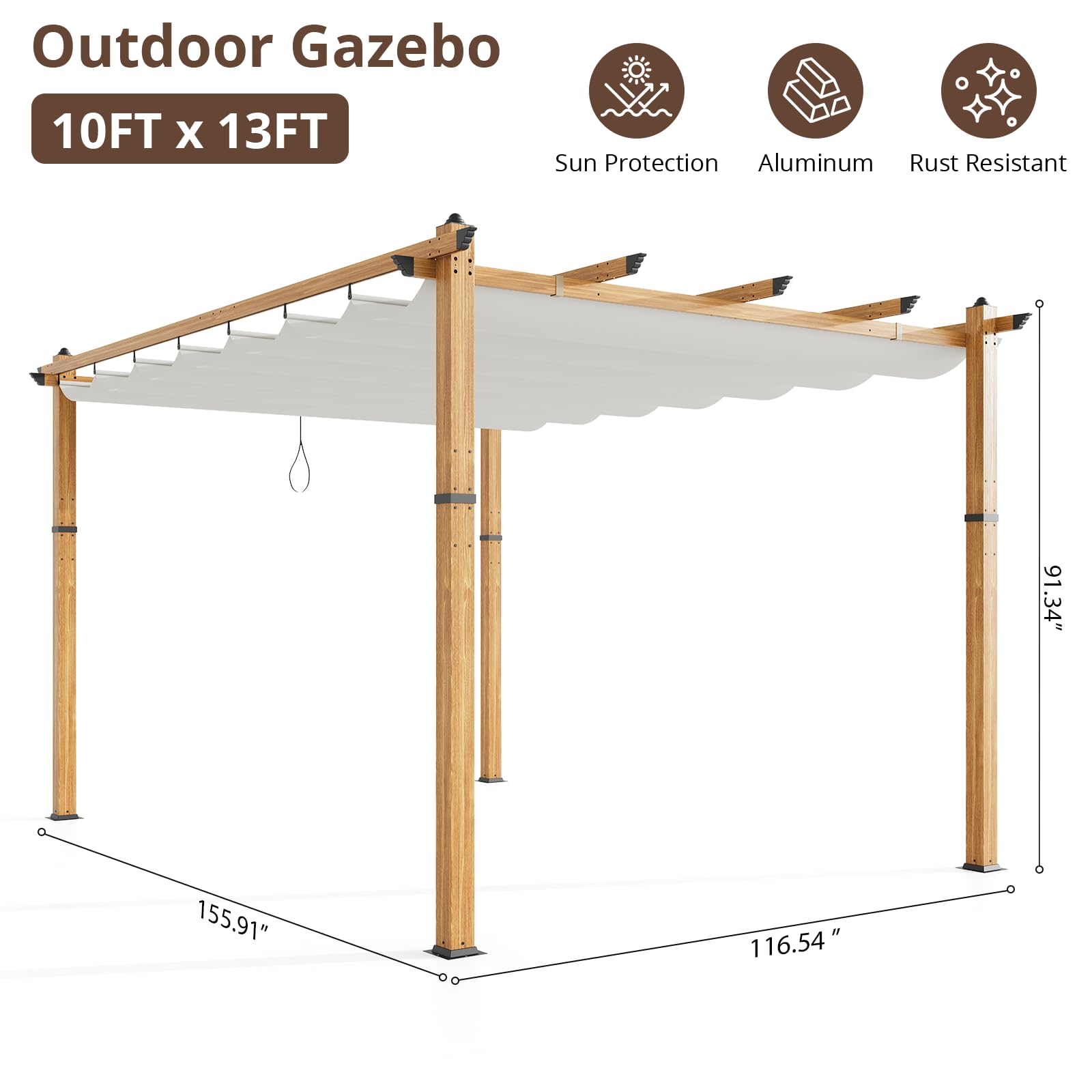 Garvee SUN-PHO-335EVGEW Pergolas-2 - View #5
