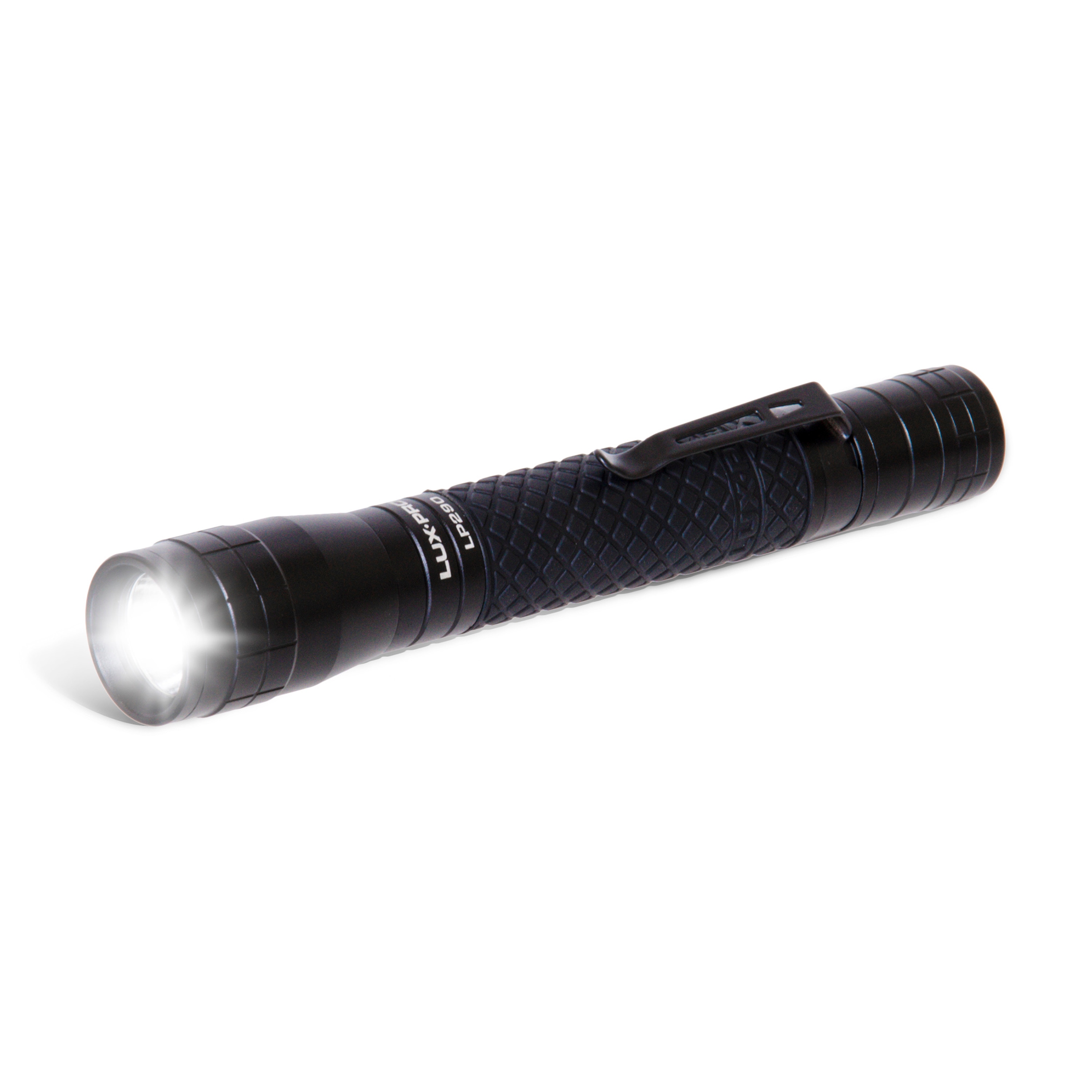 Luxpro LP290V2 Compact LED Flashlight with Pocket Clip (Black)