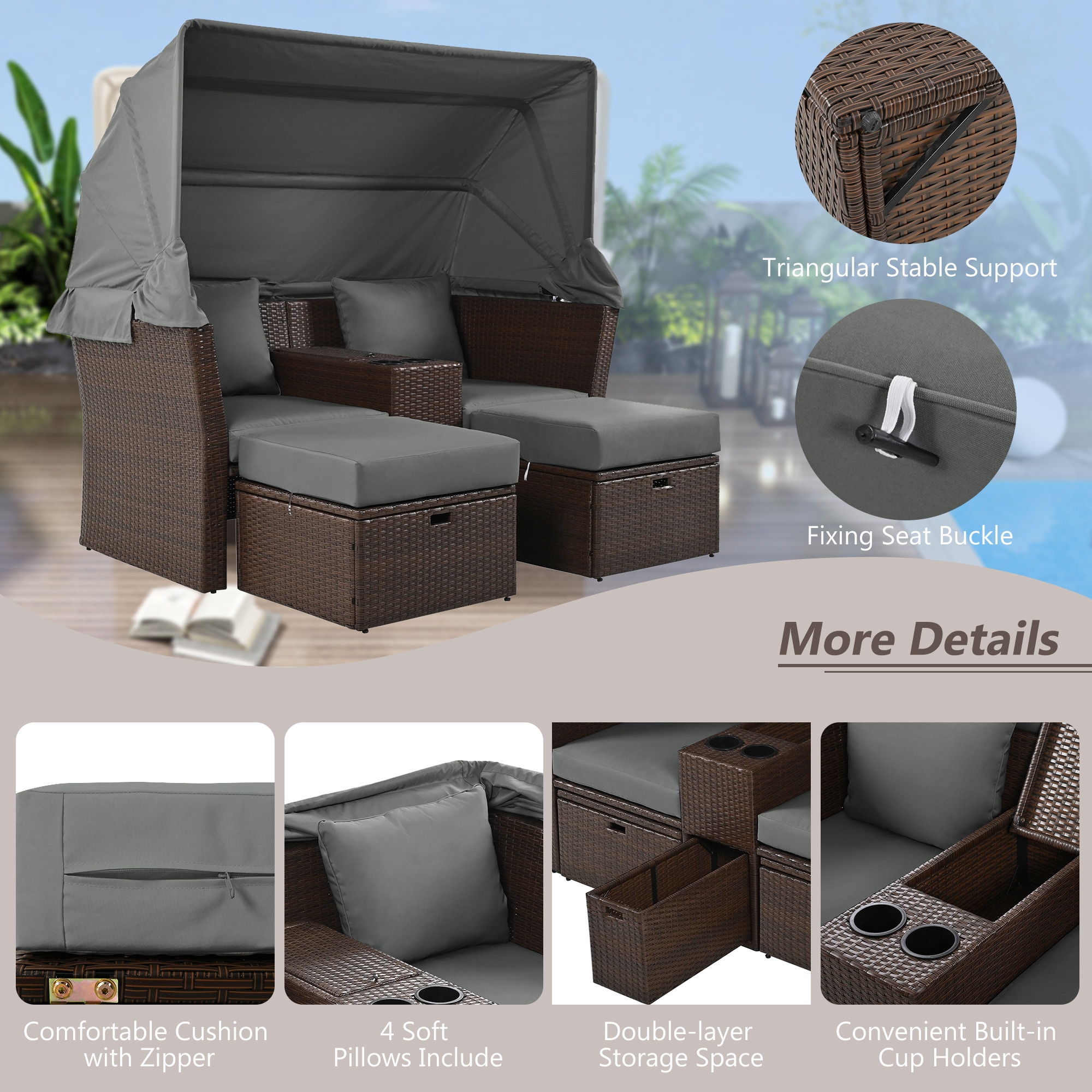 BABOOM BOM-314AAEORUS Patio-Sofas-Daybeds - View #8