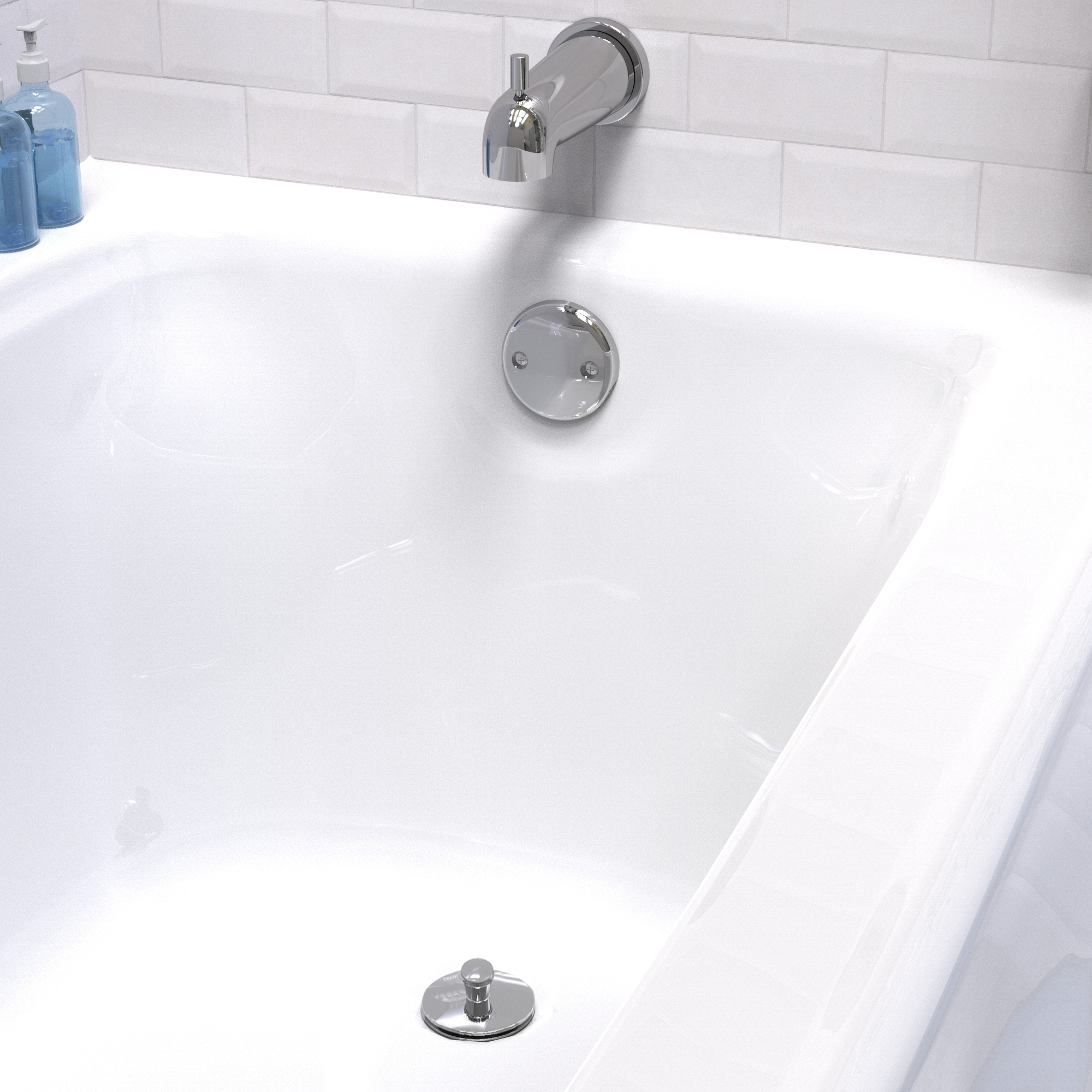 Polished Chrome Universal Fit Tub Drain Stopper