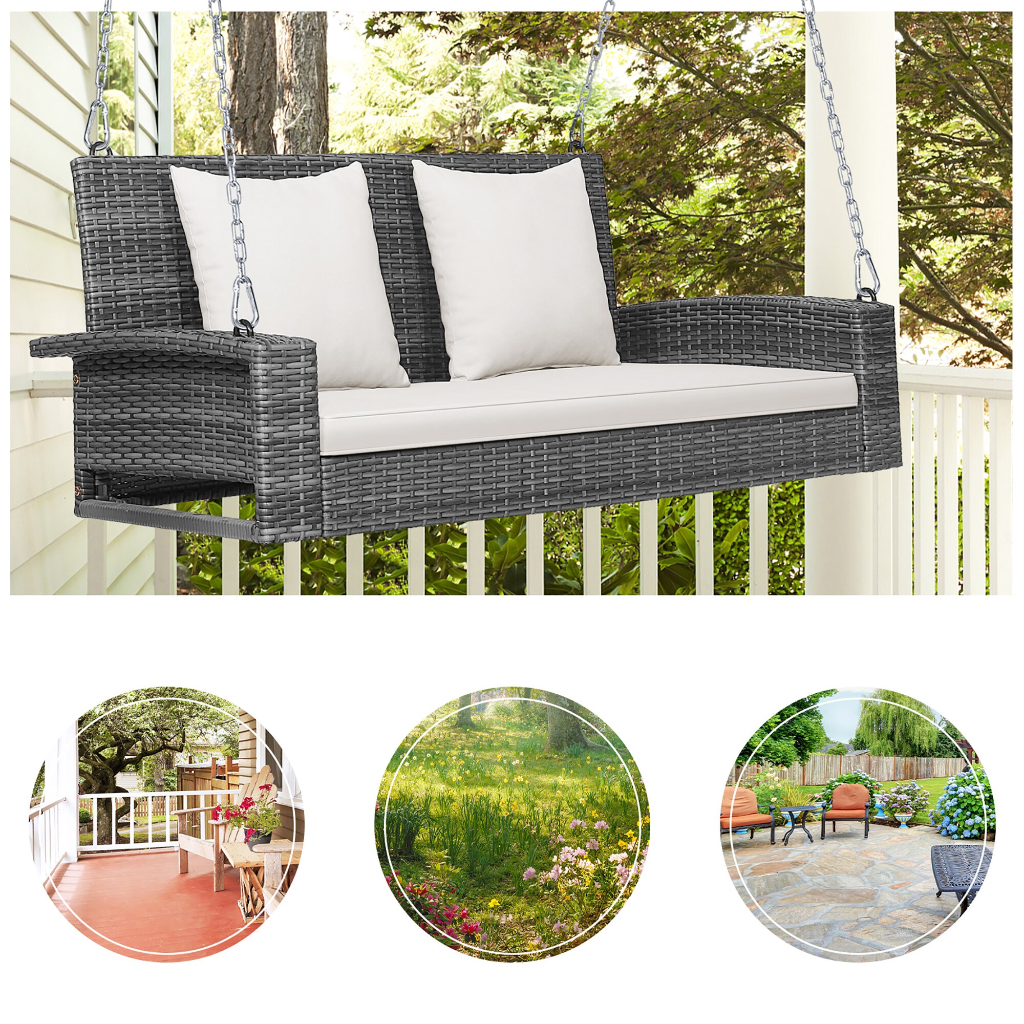 Costway HW69619WH Patio-Chairs - View #3