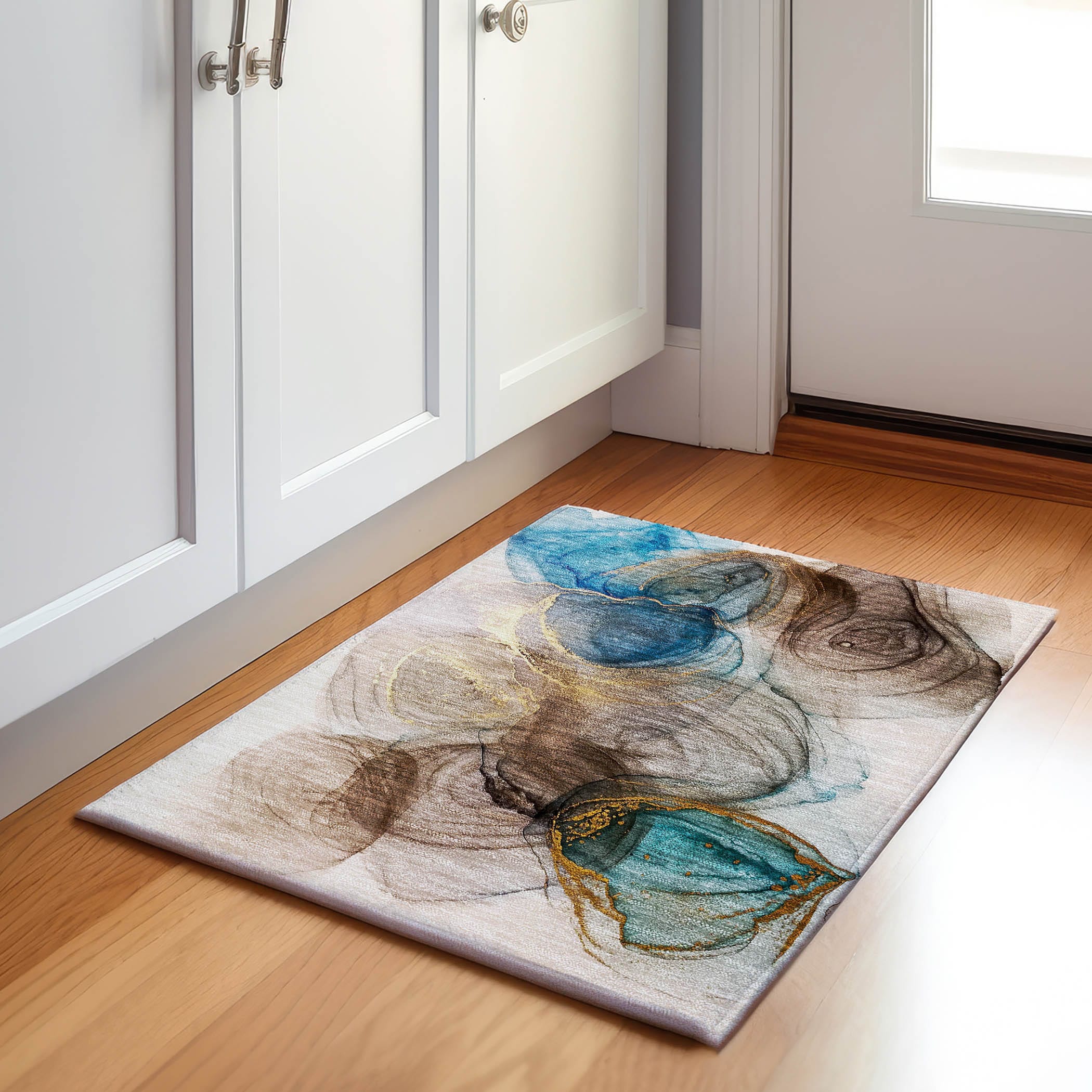Addison Rugs AMF534PW20X30 Mayfield AMF534PW 2 x 3 (ft) Loomed Polyester Pewter Rectangular Indoor Geometric Machine washable Area rug