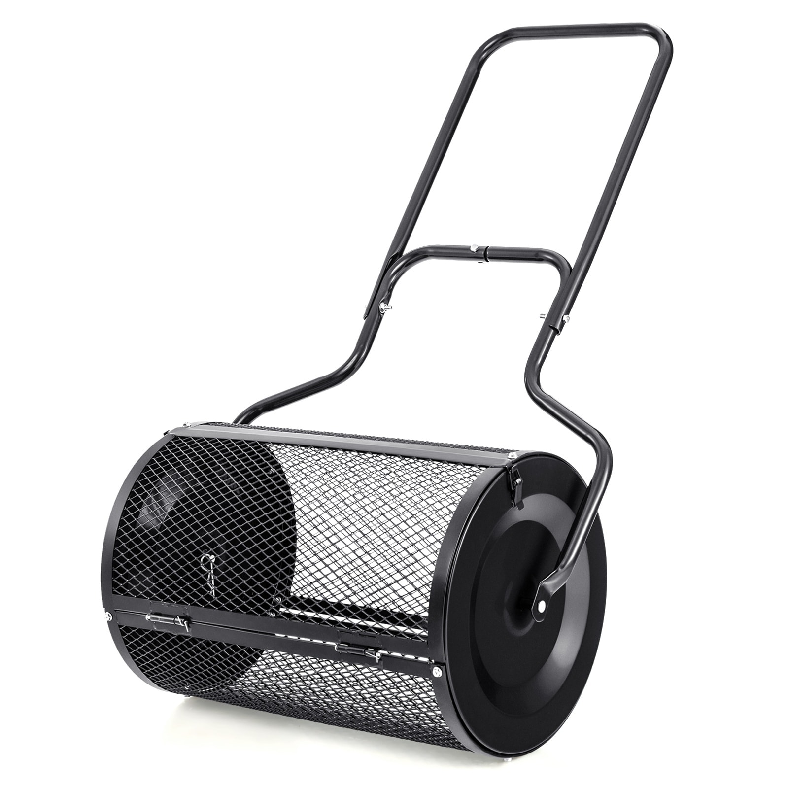 Poinic - Yanto Drop Spreader 60-lb Capacity Compatible with Fertilizer,