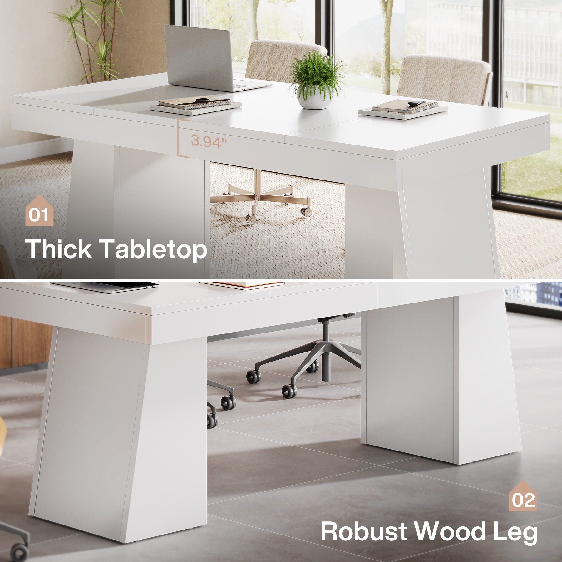 Tribesigns LWOYJL-1140YY Office-Tables - View #4