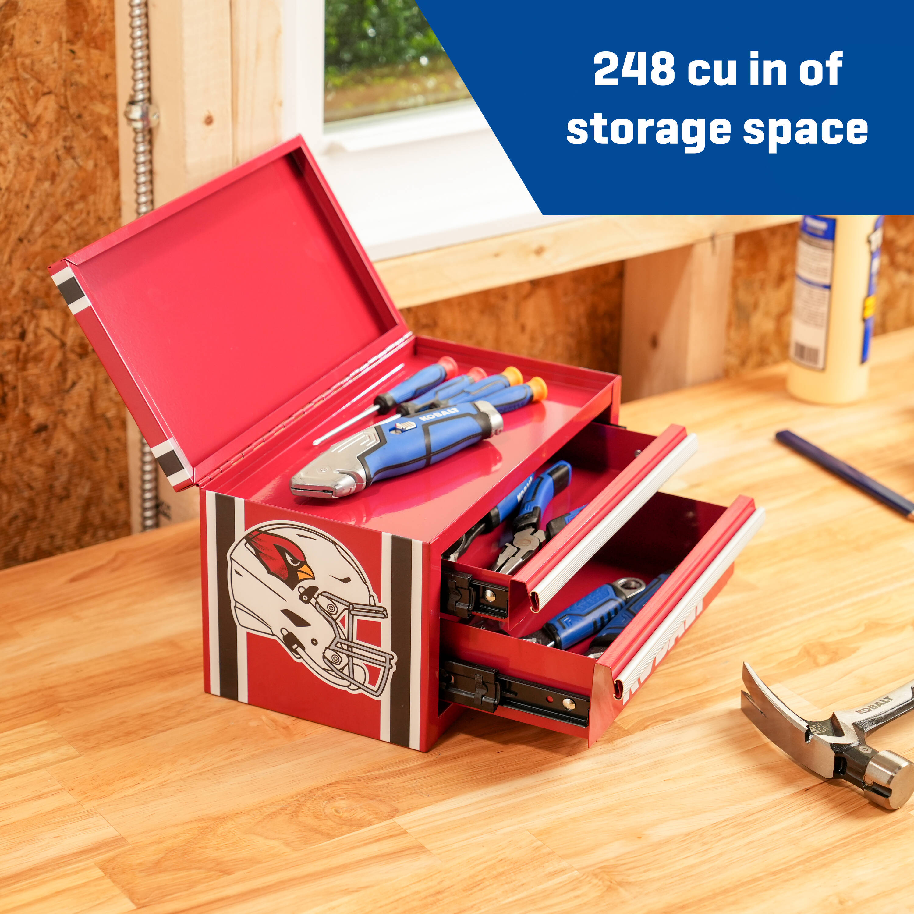 Kobalt Mini Toolbox Arizona Cardinals in the Portable Tool Boxes