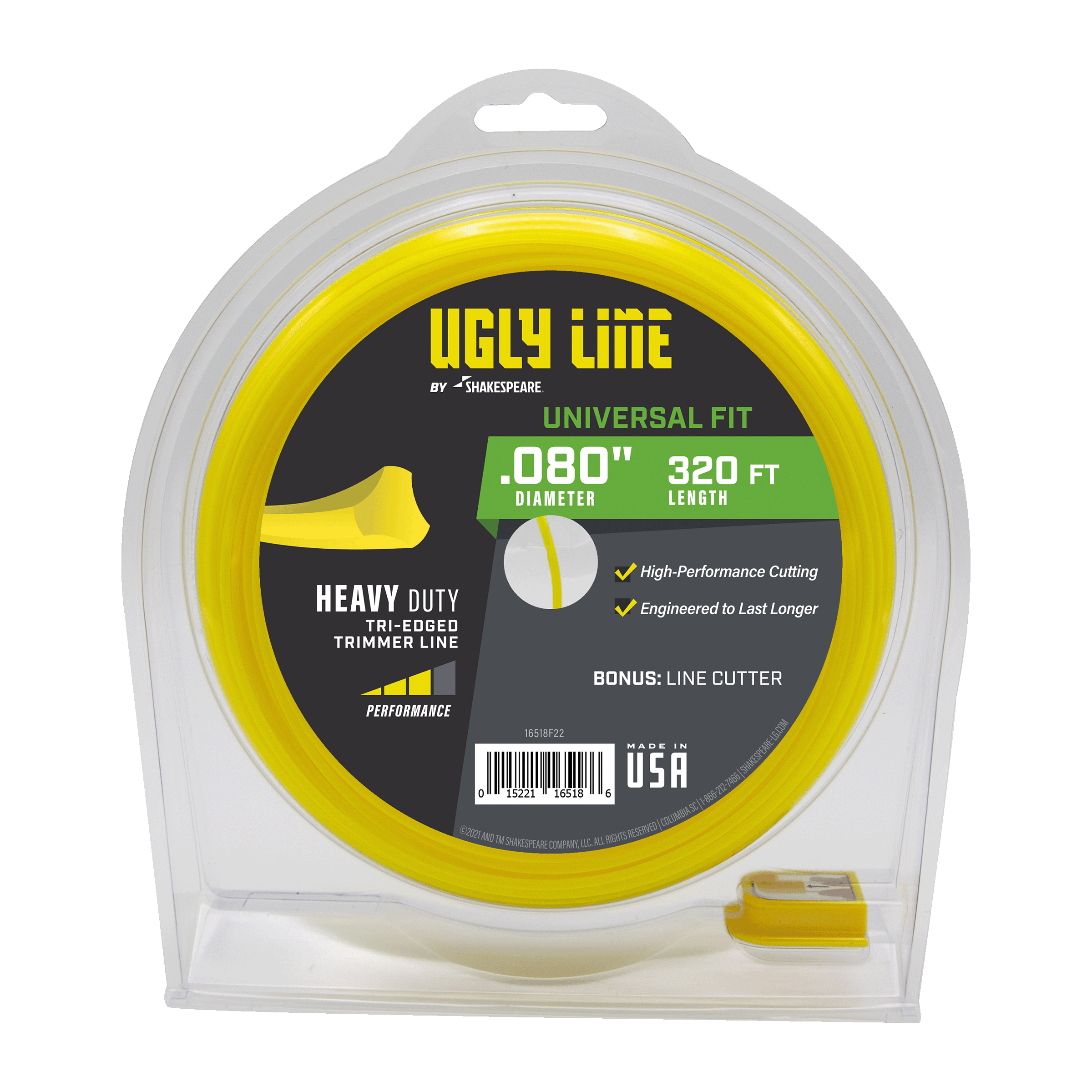 Shakespeare 320-ft Spool 0.08-in Ugly Line Spooled Trimmer Line