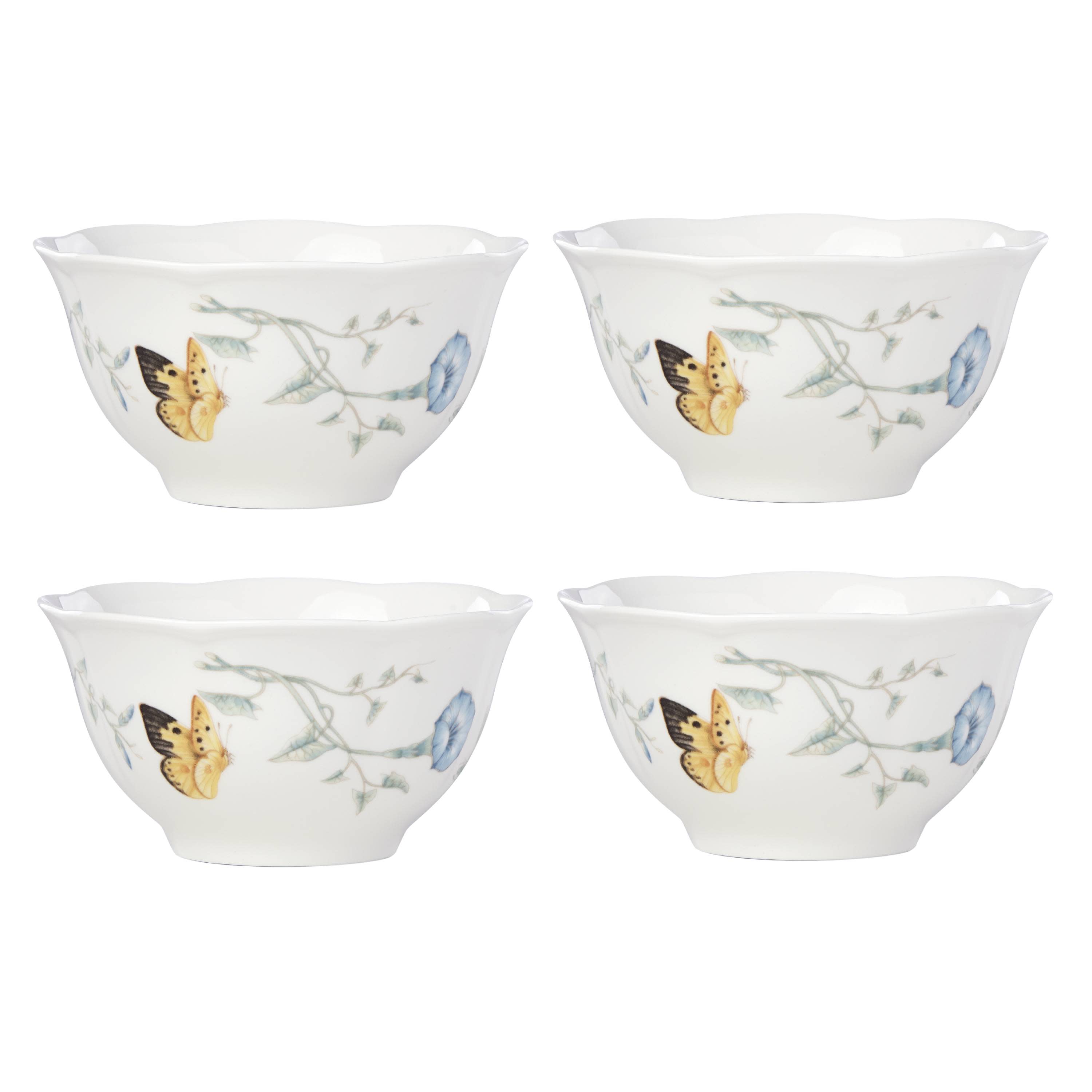 LENOX 792566 4 -Piece Butterfly Meadow Porcelain Dinnerware