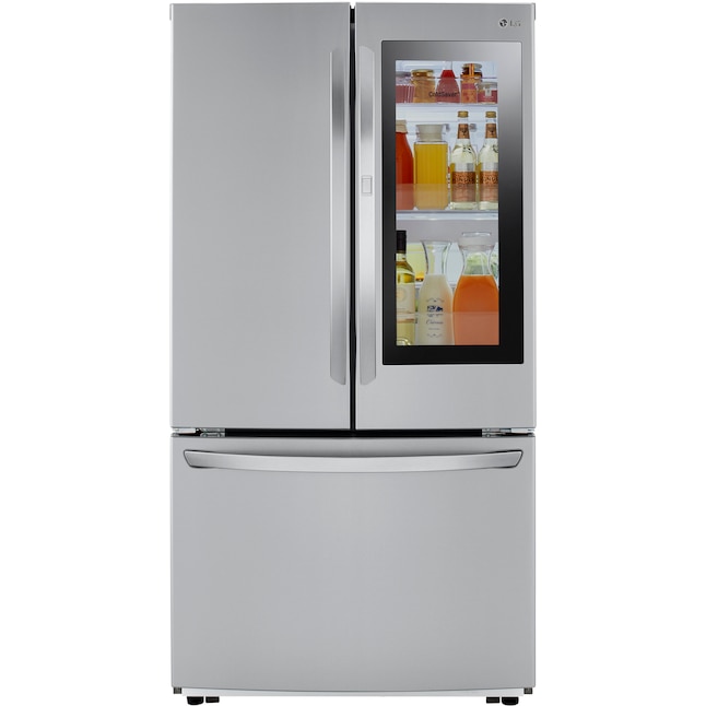 LG InstaView 27-cu ft French Door Refrigerator with Ice Maker and ...