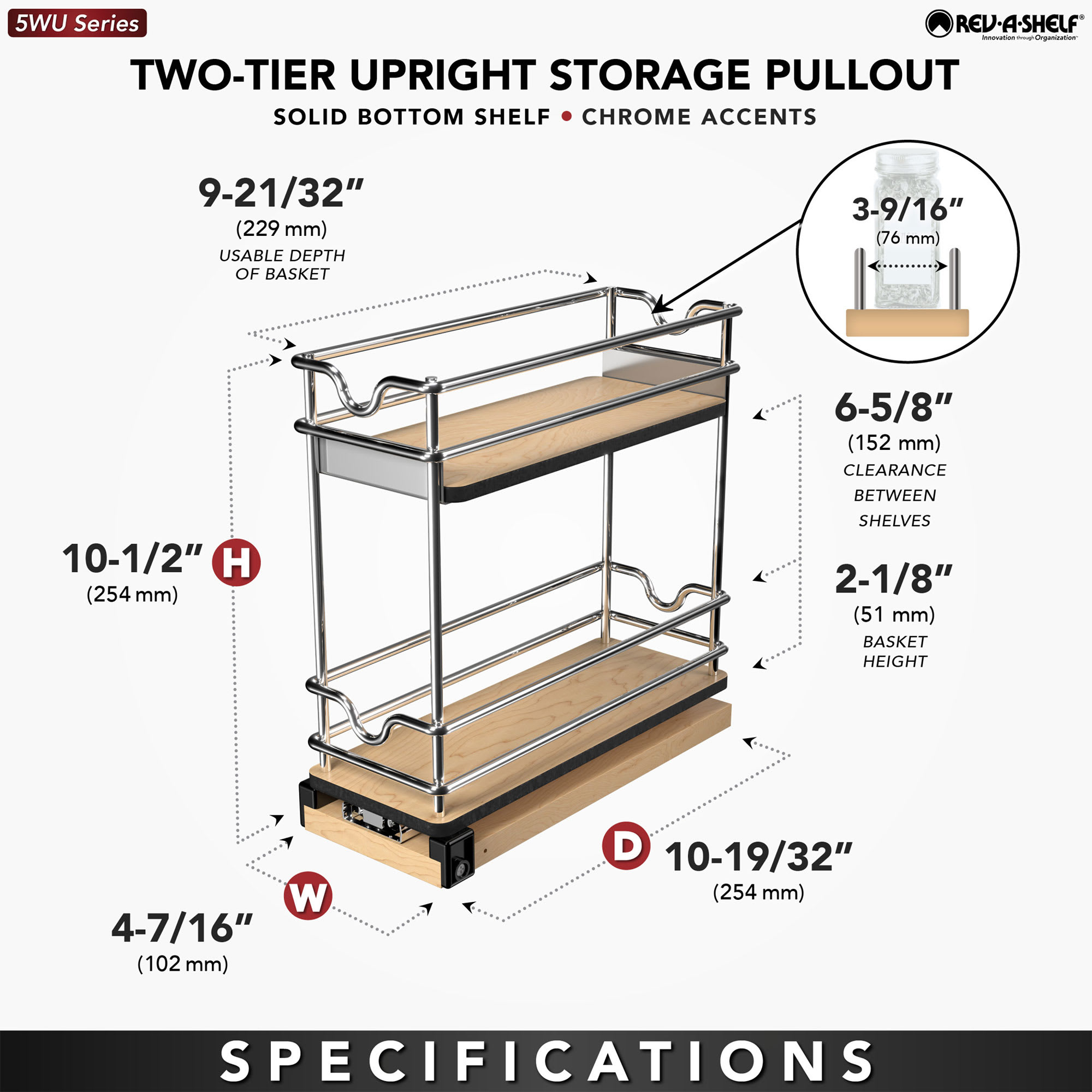 Rev-A-Shelf 410635 Pull-Out-Cabinet-Baskets - View #3