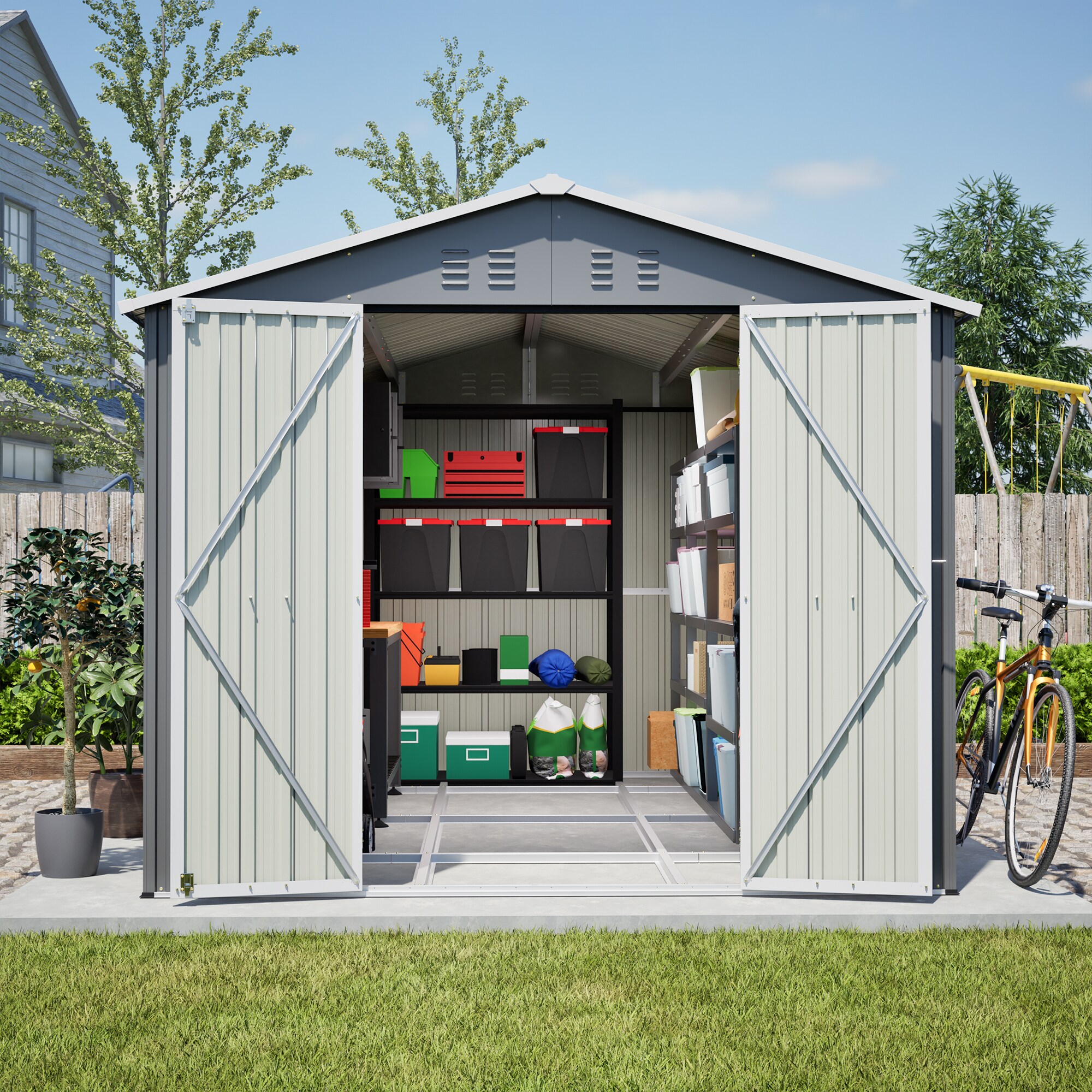 GDFStudio 371424 Metal-Storage-Buildings-Sheds - View #11