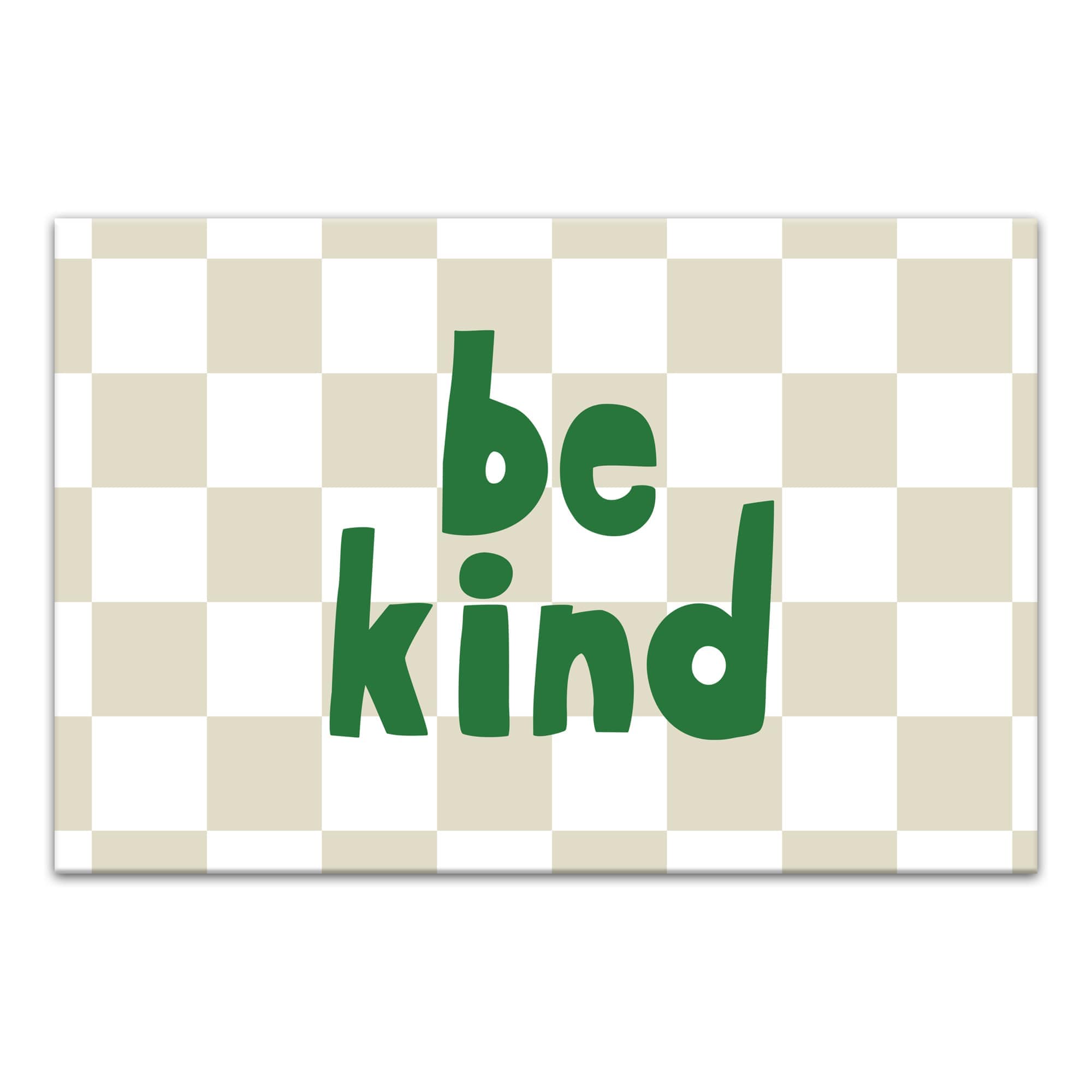 Creative Products Be Kind Checker 30 x 20 Canvas Wall Art in the Wall ...