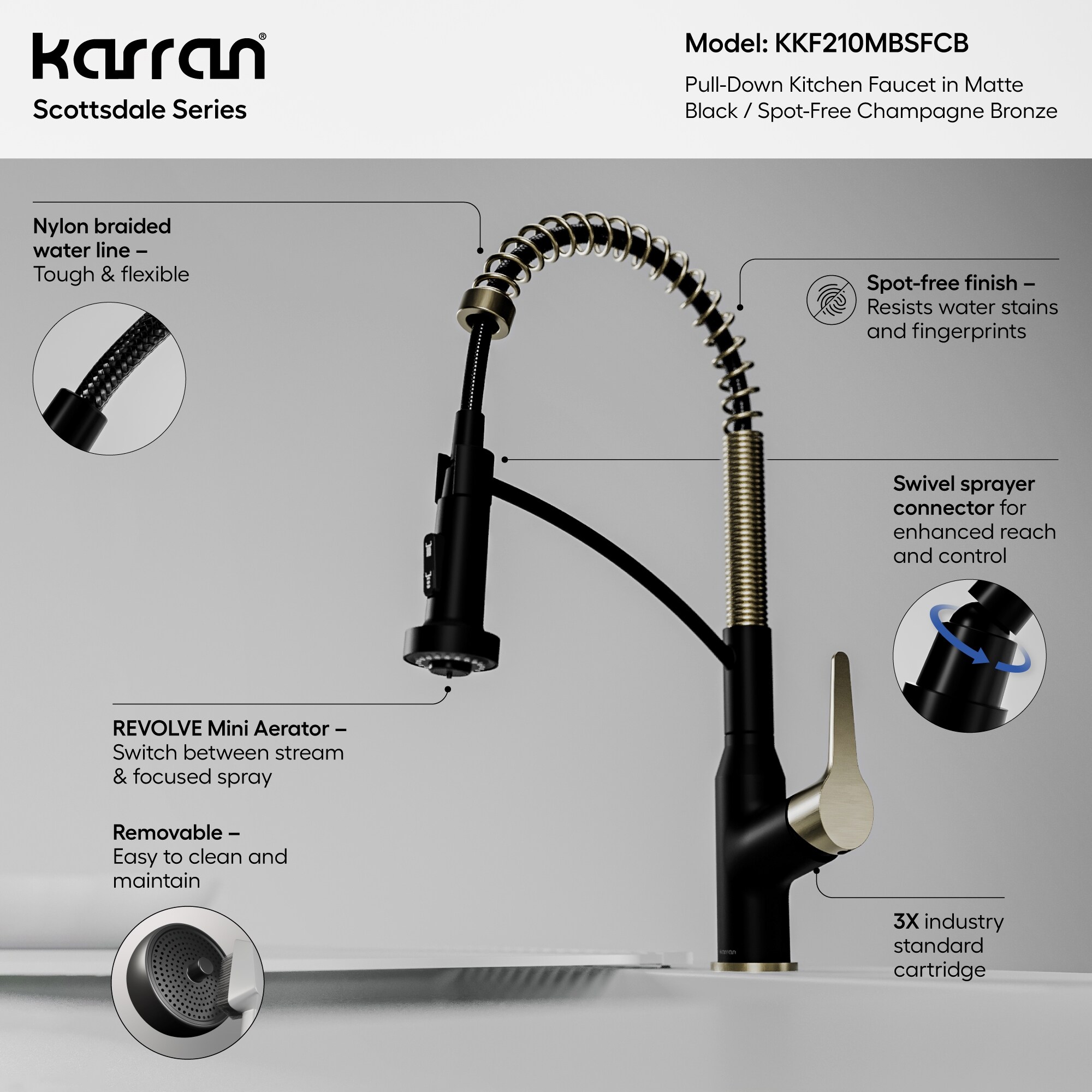 Karran KKF210MBSFCB Kitchen-Faucets - View #4
