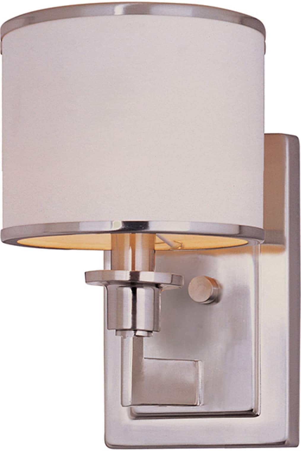 Maxim Lighting 12059WTSN Nexus 6-in W 1 -Light Satin Nickel Wall Sconce