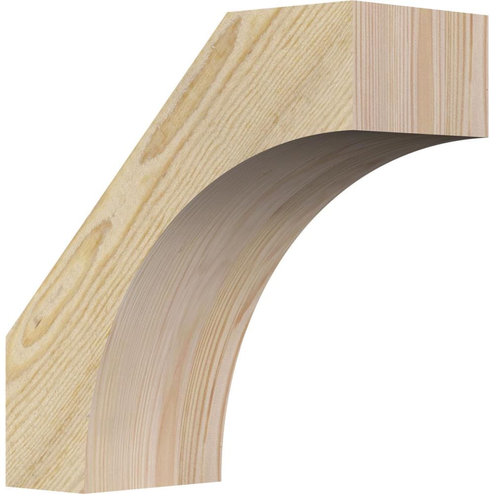 Ekena Millwork BRC06X14X14WTL00RDF 6-in x 14-in x 14-in Douglas Fir Unfinished Wood Westlake Tough Sawn Knee Brace