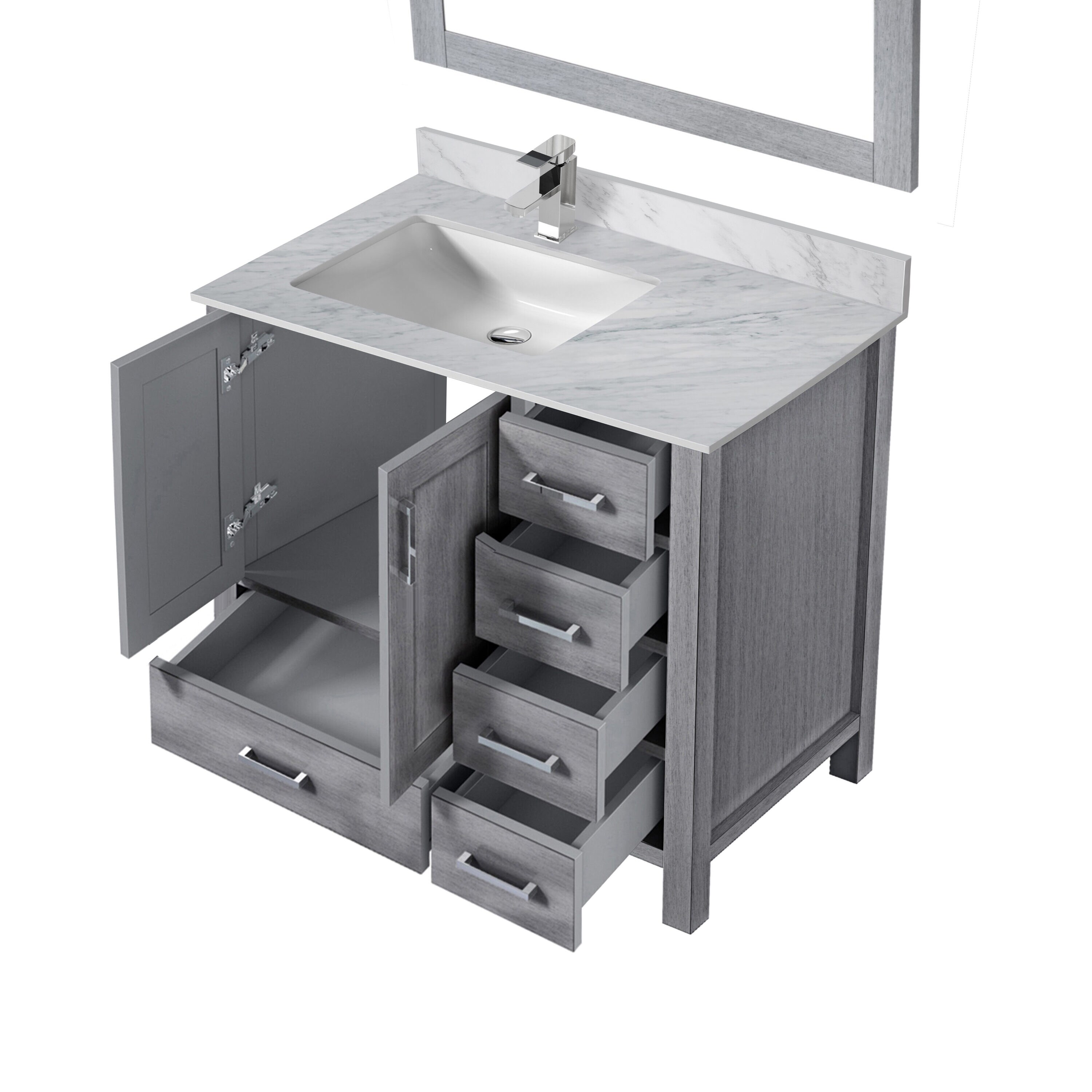 Lexora LJ342236SDDSM34FL Bath-Vanity-Combo - View #5