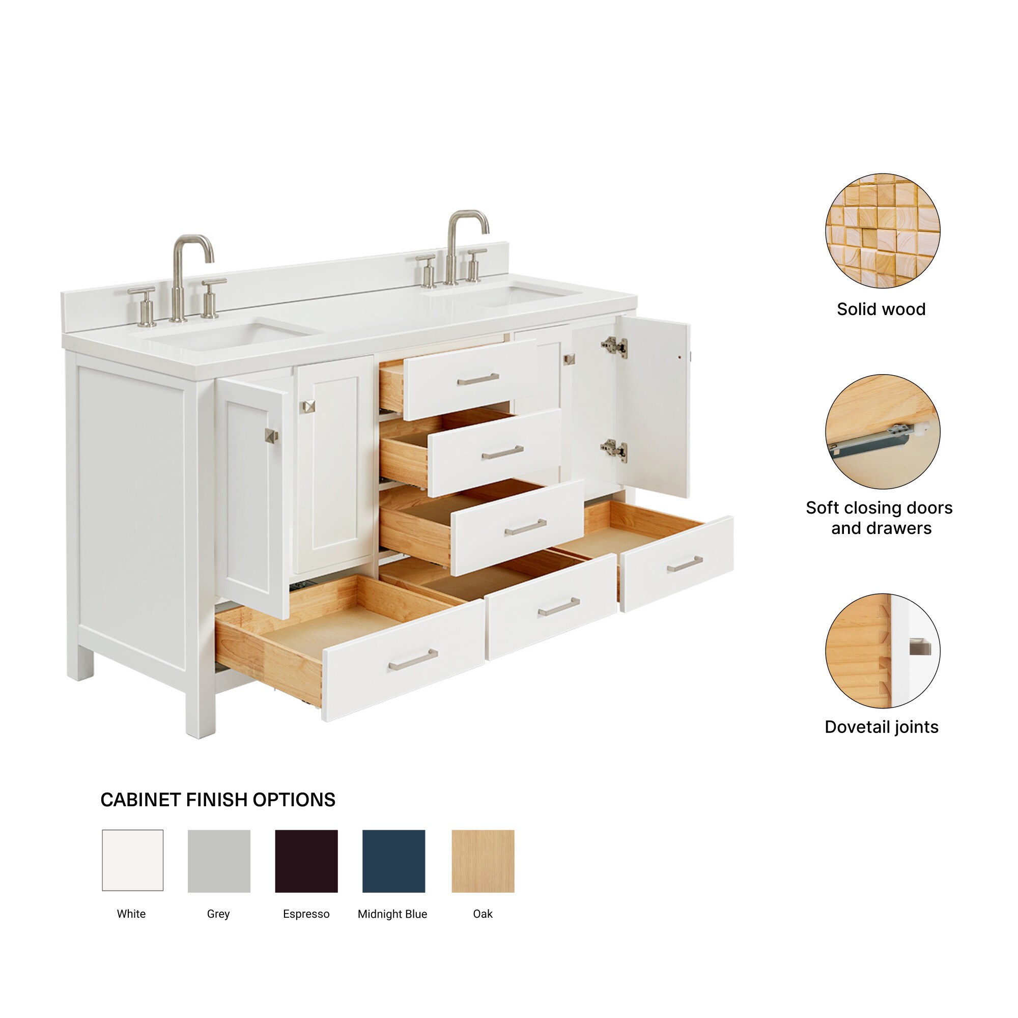 ARIEL A067DWQRVOWHT Bath-Vanity-Combo - View #5