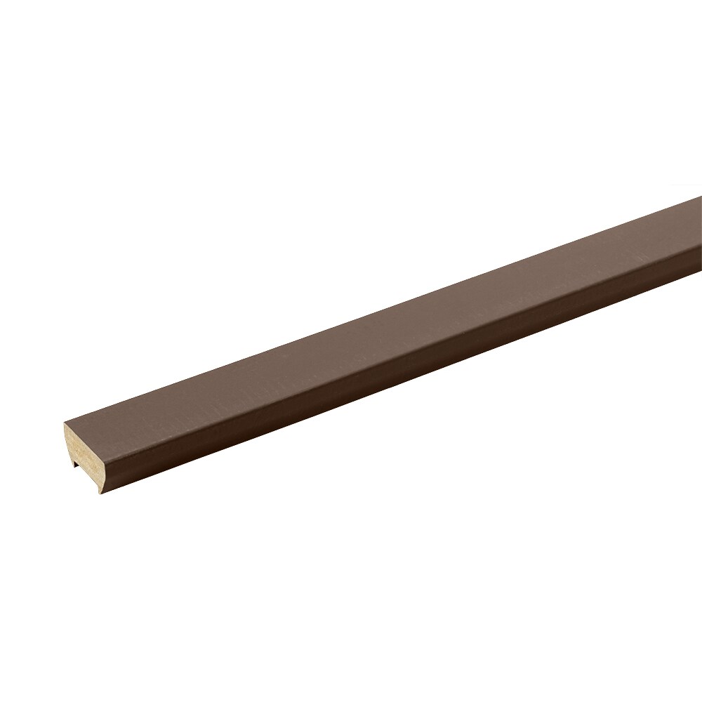 TimberTech EVRC16TW Evolutions Rail 16-ft L x 6.35-in W x 0.875-in H Traditional Walnut Composite Deck Rail