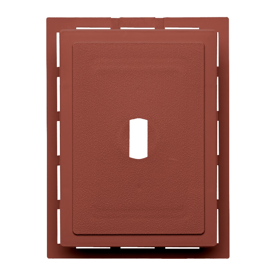 Ply Gem 243793 6-in x 0.875-in Hampton Red Vinyl Universal Mounting Block