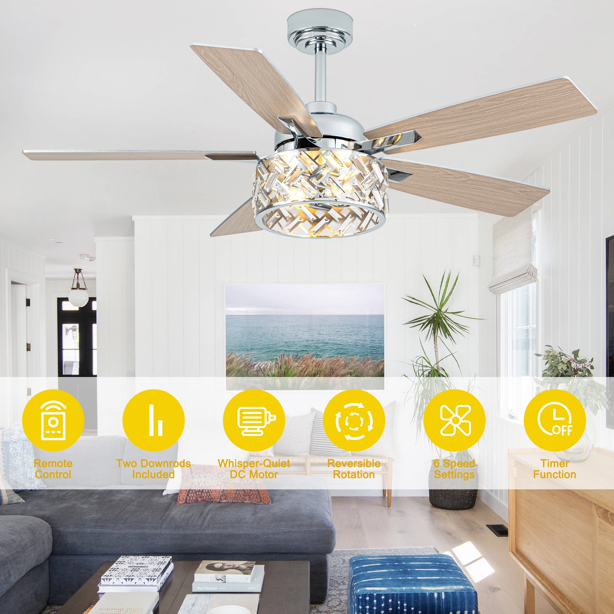 Oaks Decor DC5228OKELMD Ceiling-Fans - View #8