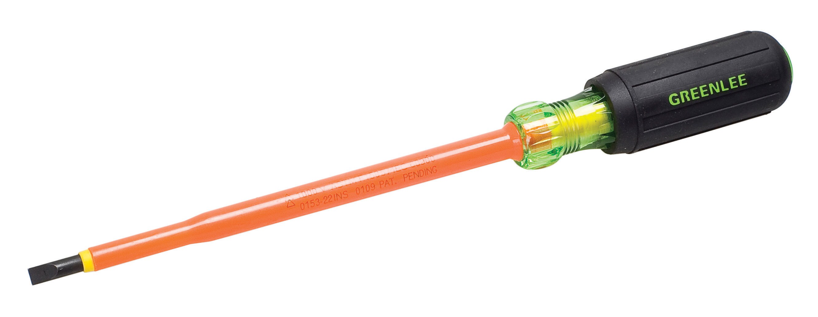 Greenlee 0153-22-INS Insulated screwdrivers Rubber Handle Screwdriver