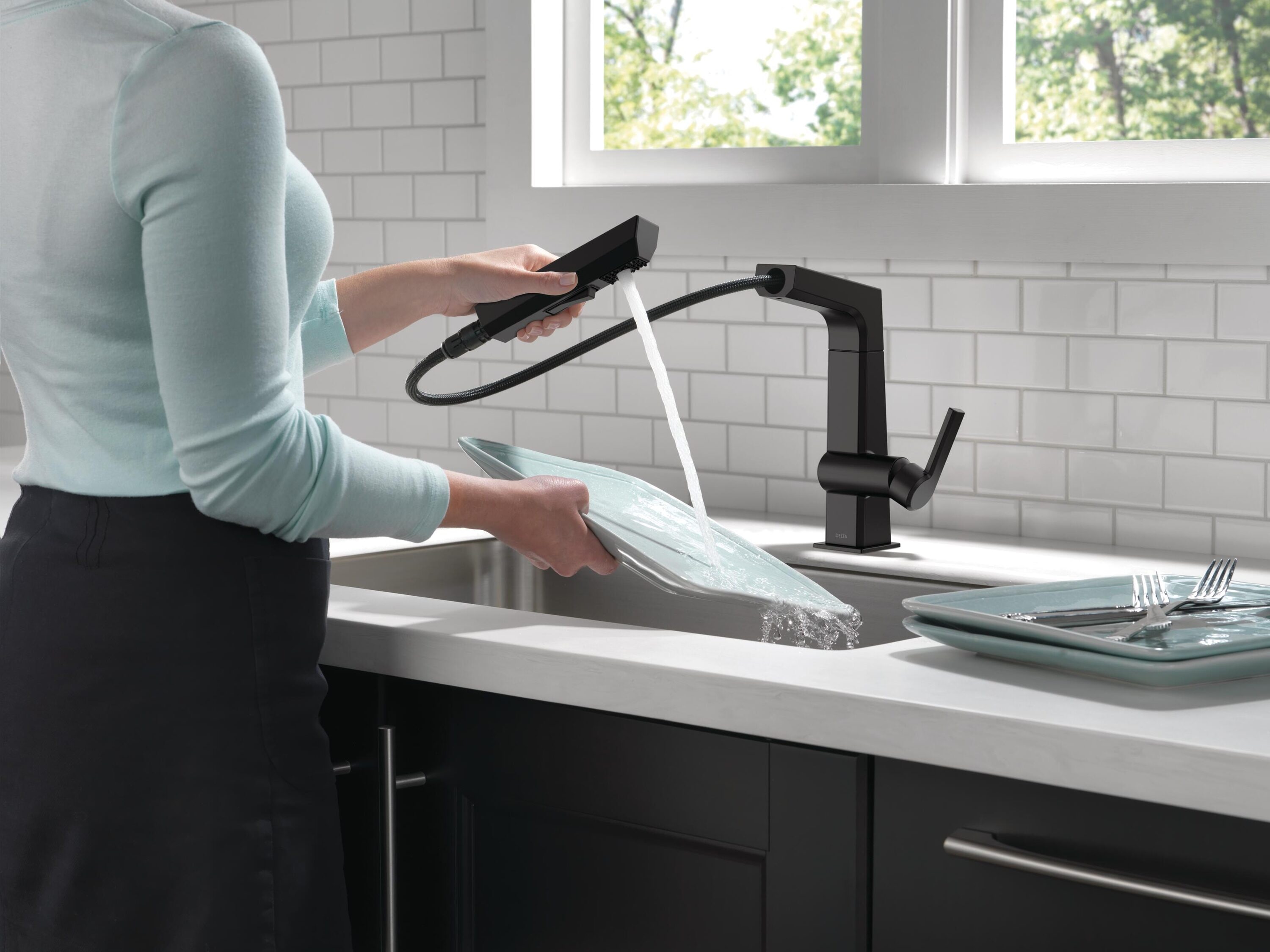 Delta 4193-BL-DST Kitchen-Faucets - View #2