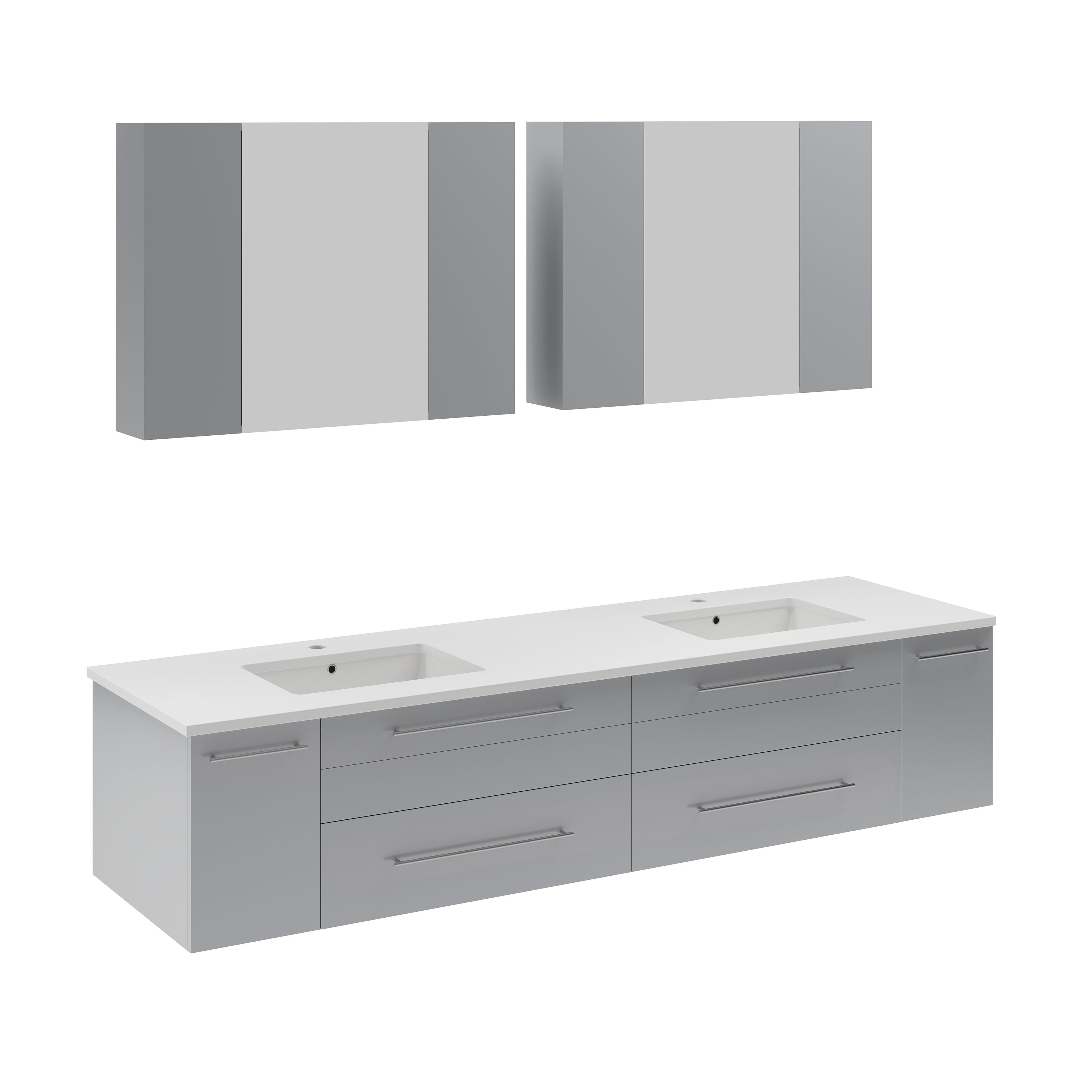 Fresca FVN6172GR-UNS-D Bath-Vanity-Combo - View #2
