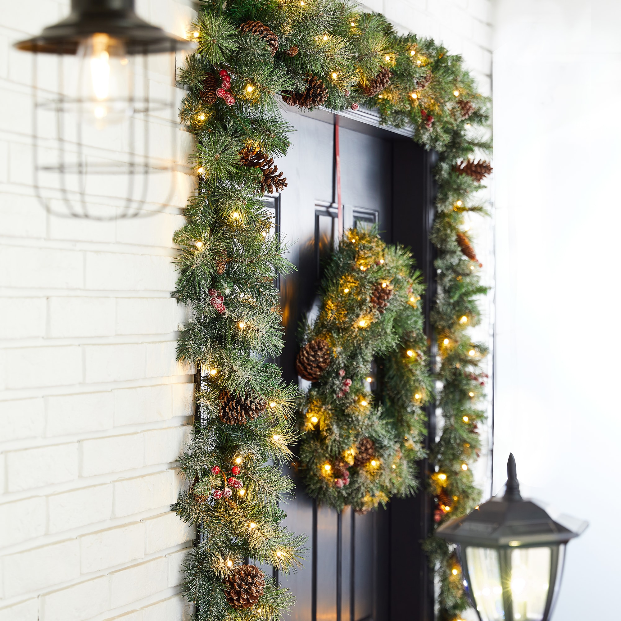 Glitzhome 2016000012 Artificial-Christmas-Garland - View #3