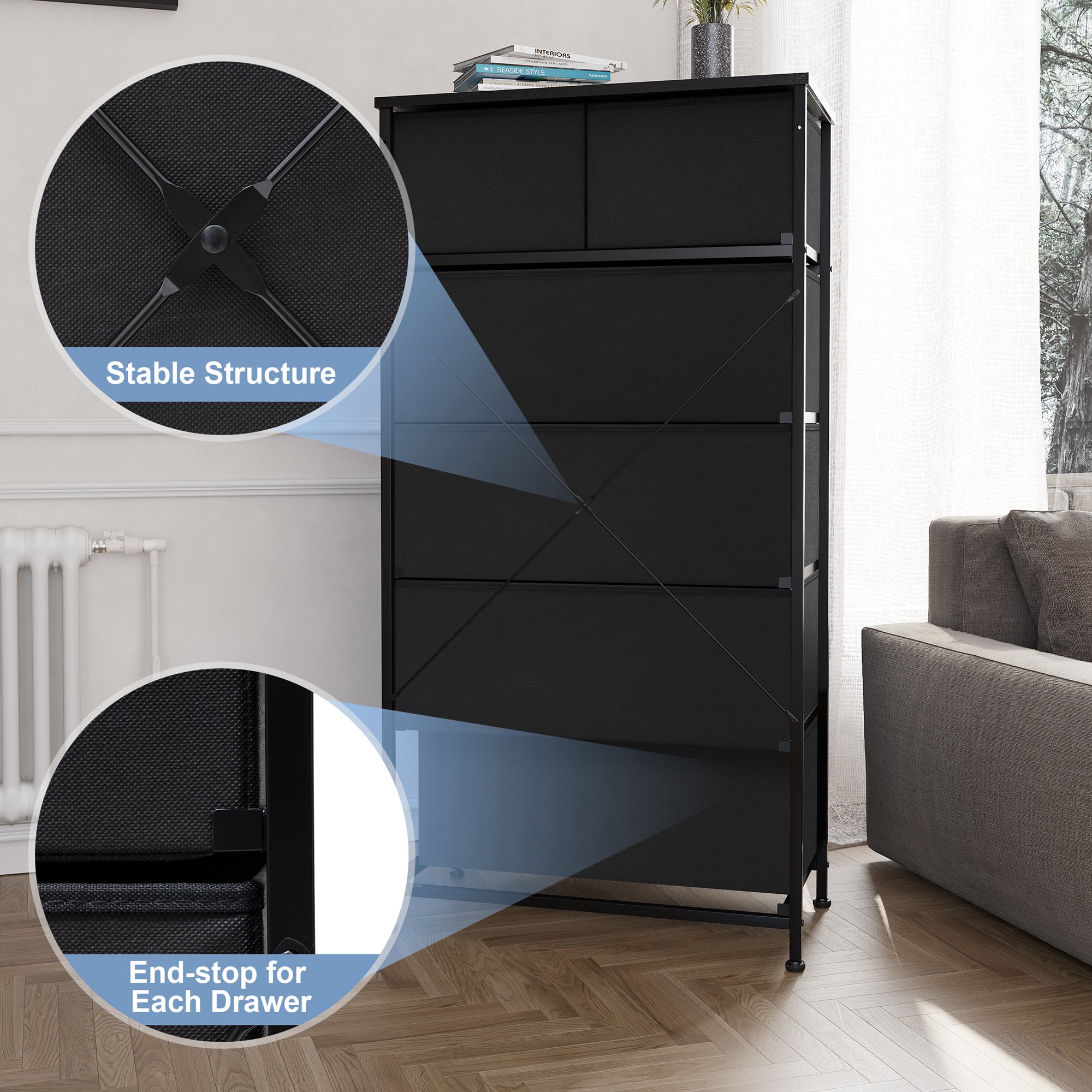 CloudFly CL-HD019BLK dressers - View #3