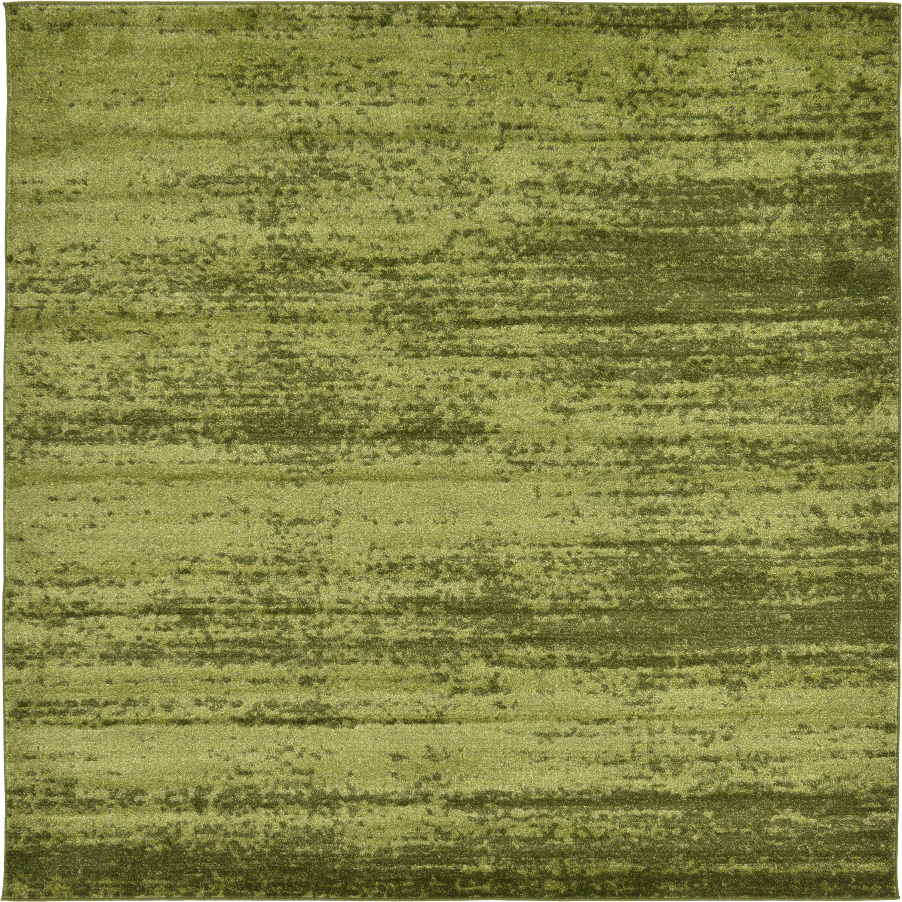 Unique Loom 3132868 Lucille Del Mar 8 x 8 (ft) Loomed Polypropylene Green/Olive Square Indoor Distressed/Overdyed Area rug