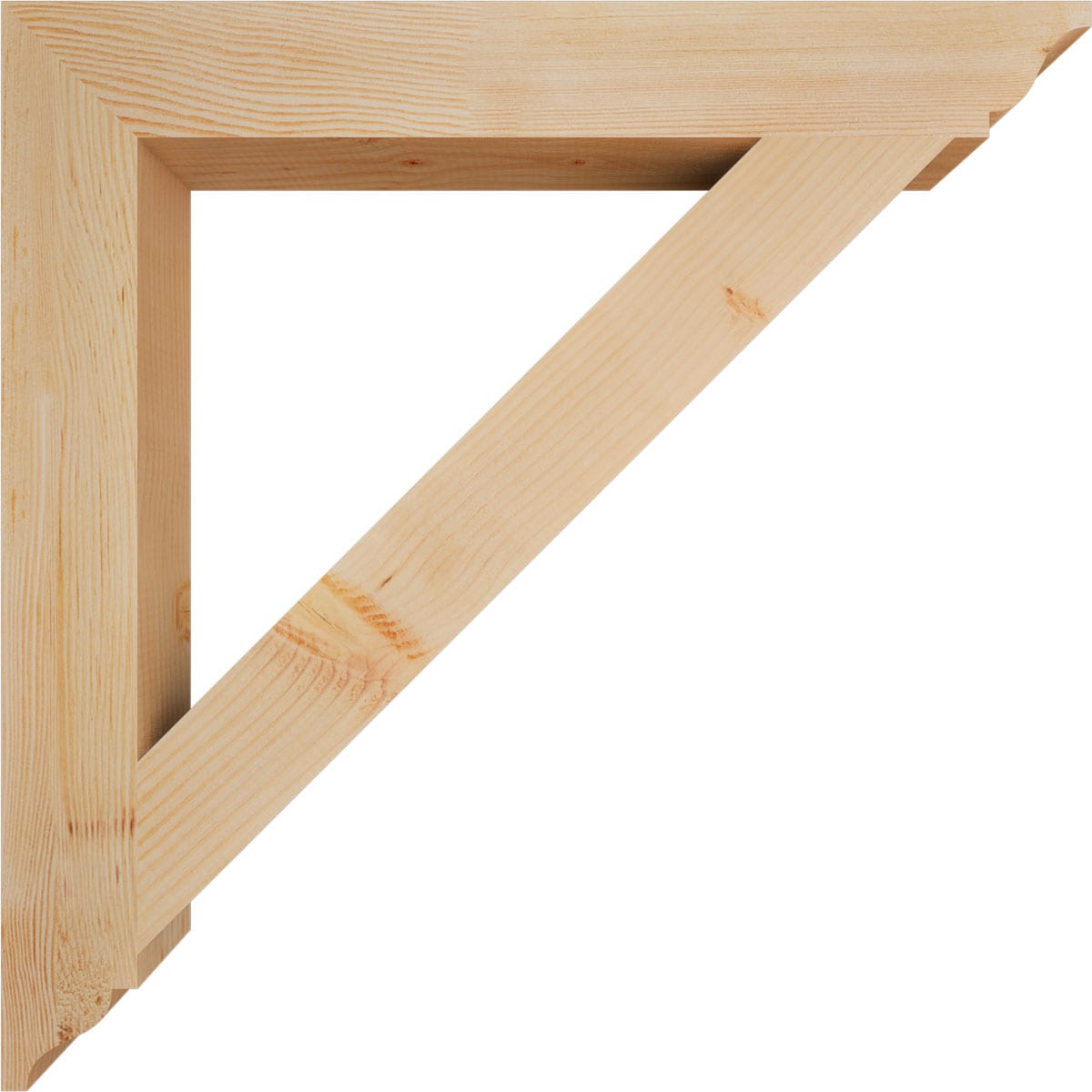 Ekena Millwork BKT04X32X32TRA01SDF Exterior-Brackets-Braces - View #3