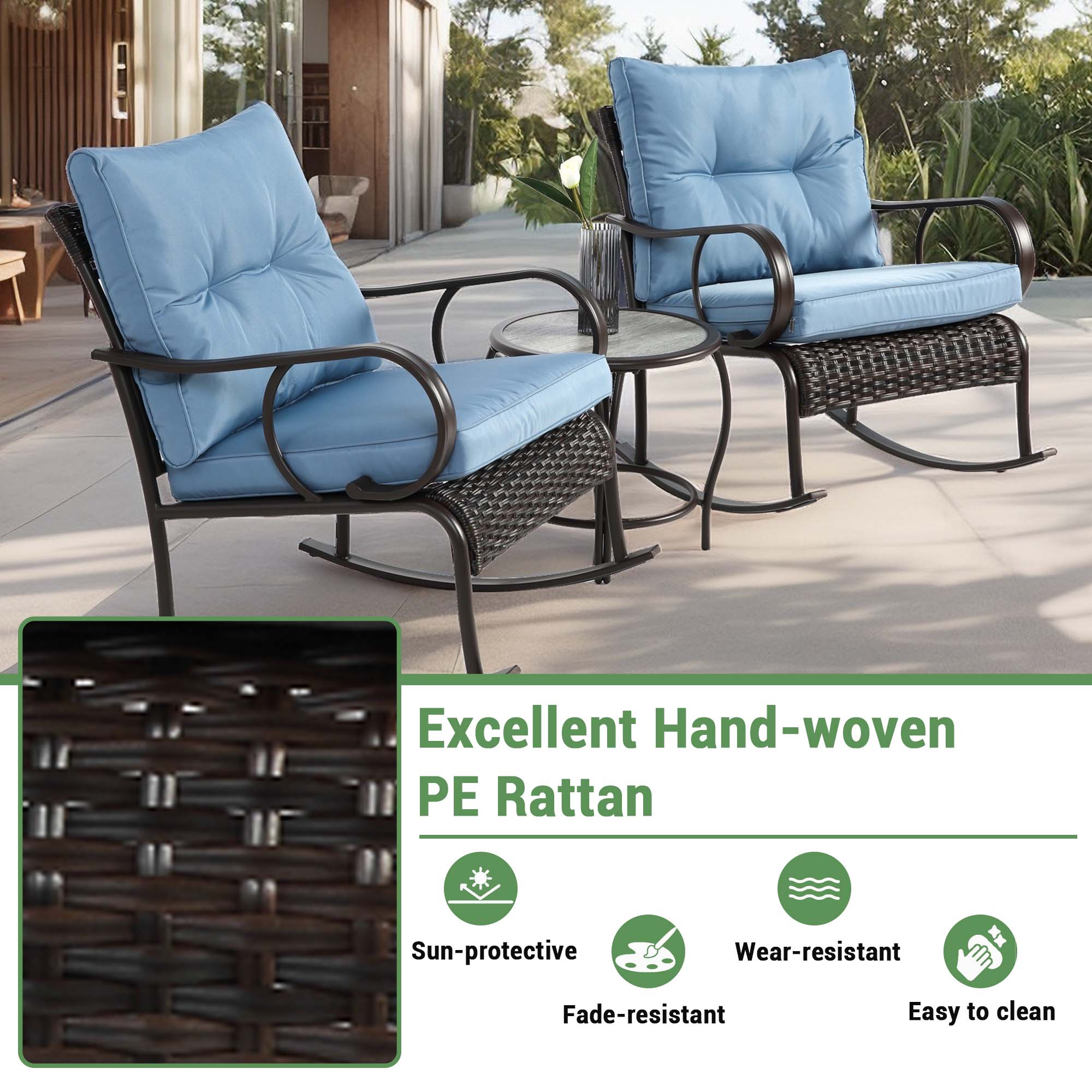 Fun Orange FUNHWCP29 Patio-Conversation-Sets - View #4