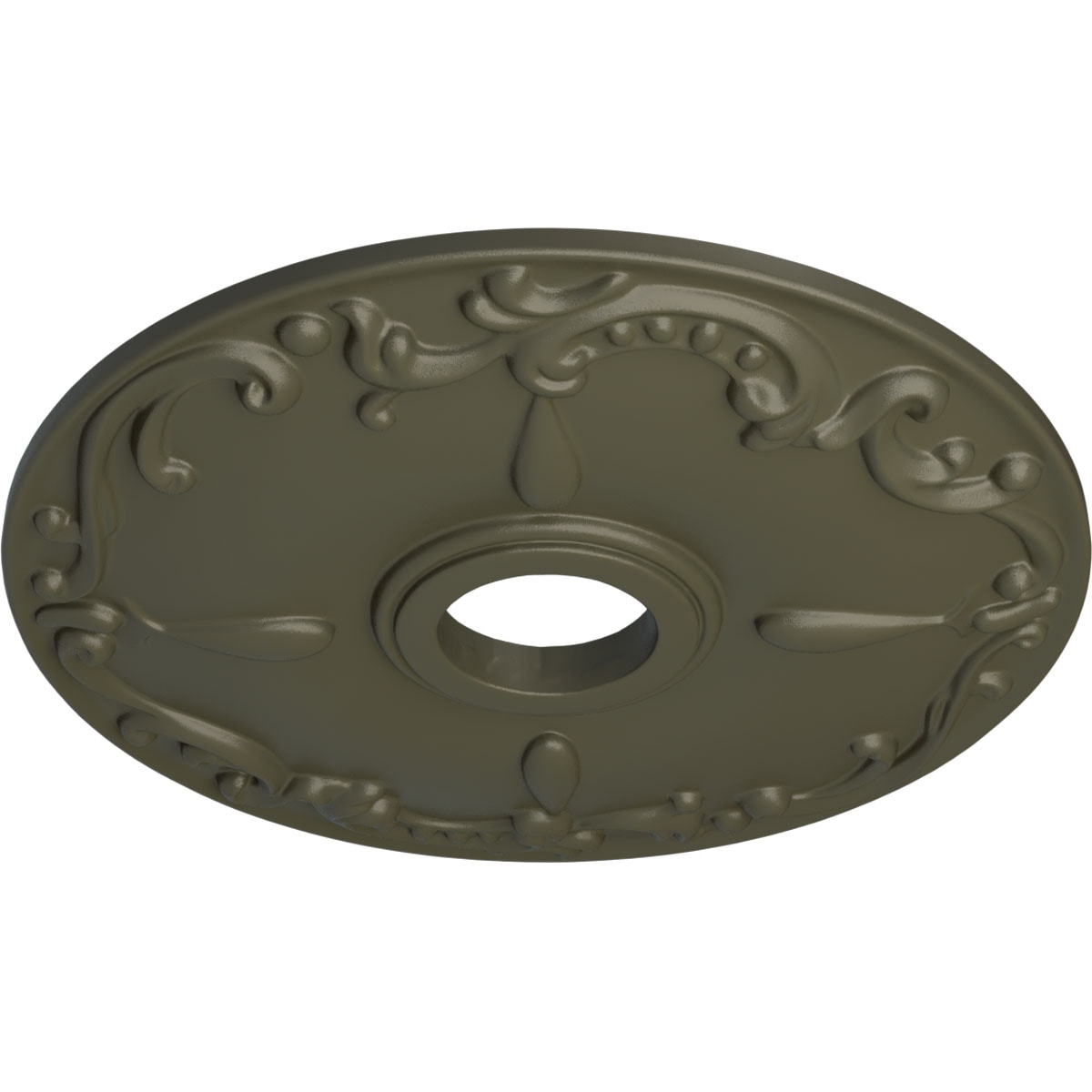 Ekena Millwork CM18KEWHF Ceiling-Medallions - View #2