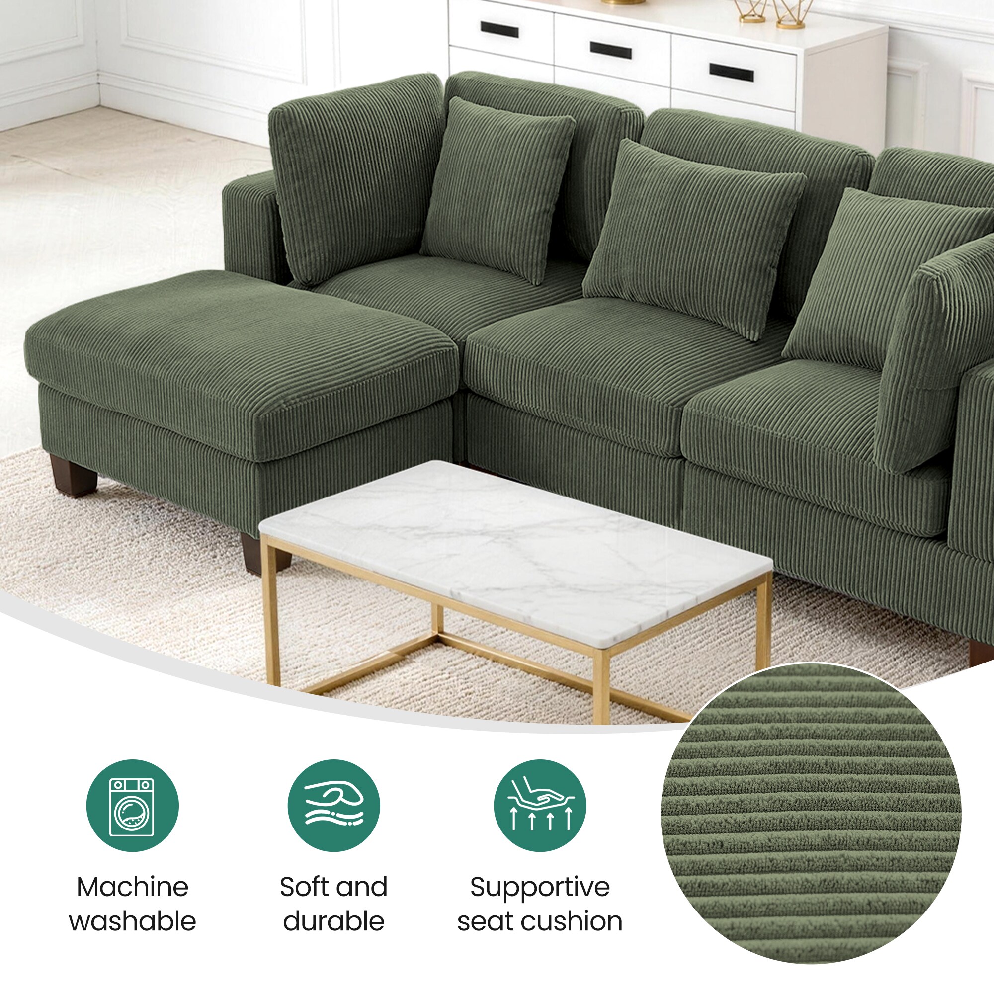 VOUA SAF-XNECW3-GD1 Sofas-Loveseats - View #7
