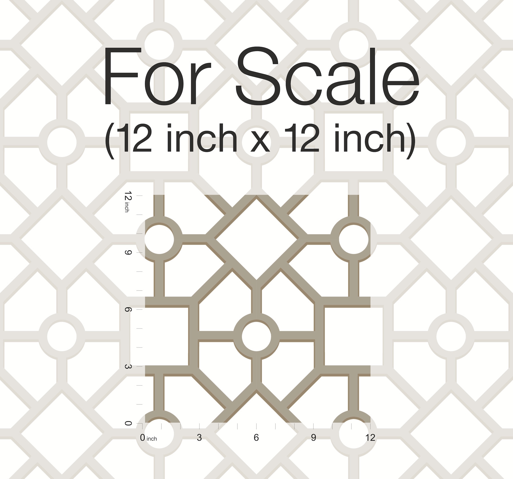 York Wallcoverings PSW1026RL York Premium Peel and Stick Tropics 34.2-Sq. Feet Neutral Non-woven Geometric Self-adhesive Peel and Stick Wallpaper