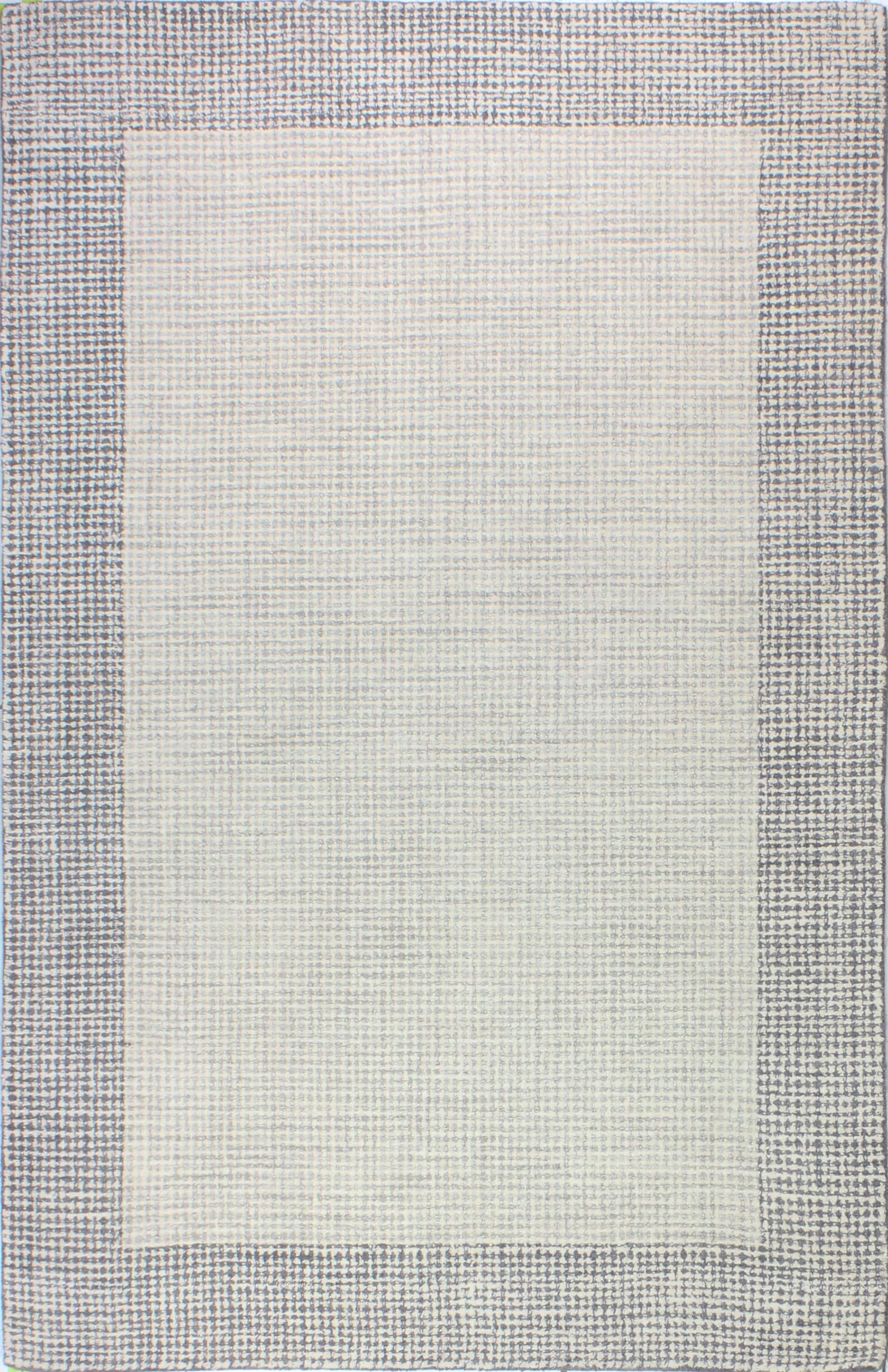 Bashian 649652249797 9 X 12 (ft) Wool Ivory/Silver Indoor Geometric Moroccan Area Rug