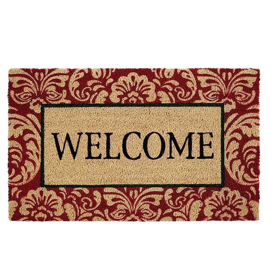 Imports Decor Autumn 1-1/2-ft x 2-1/2-ft Brown Rectangular Outdoor Door Mat Imports Decor Autumn 1-1/2-ft x 2-1/2-ft Brown Rectangular Outdoor Door Mat