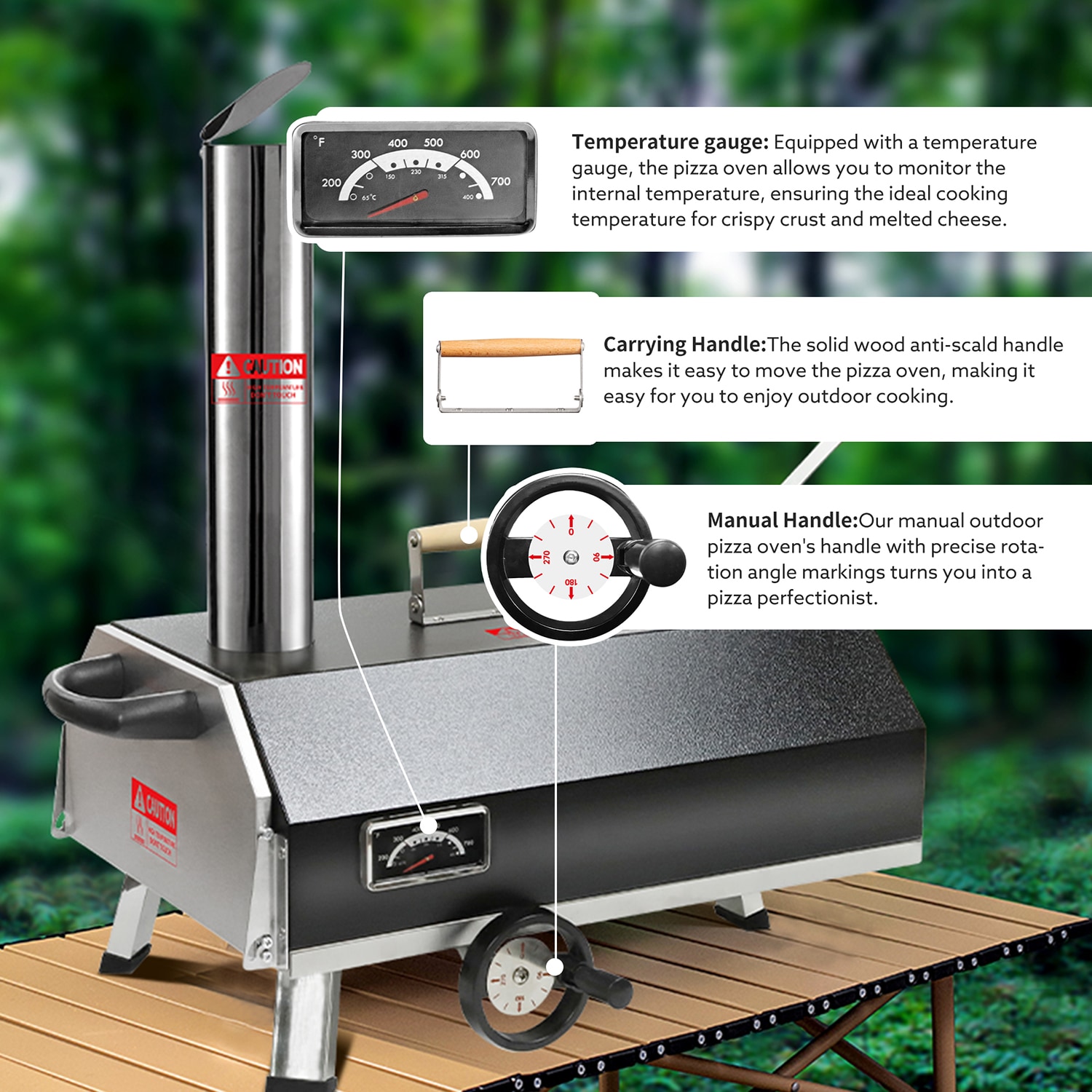 GZMR GZ-W22328 Outdoor-Pizza-Ovens - View #9