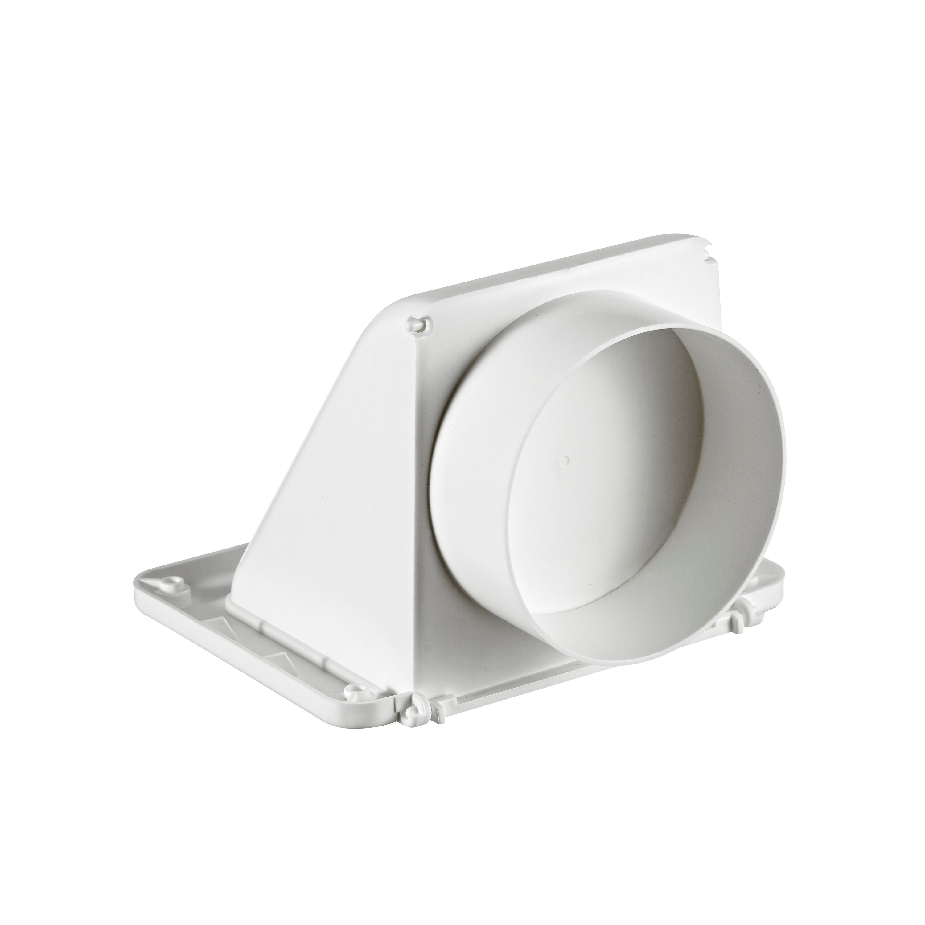 Lambro 4 In White Plastic Recessed Soffit Exhaust Vent In The Dryer Vent Hoods Department At 