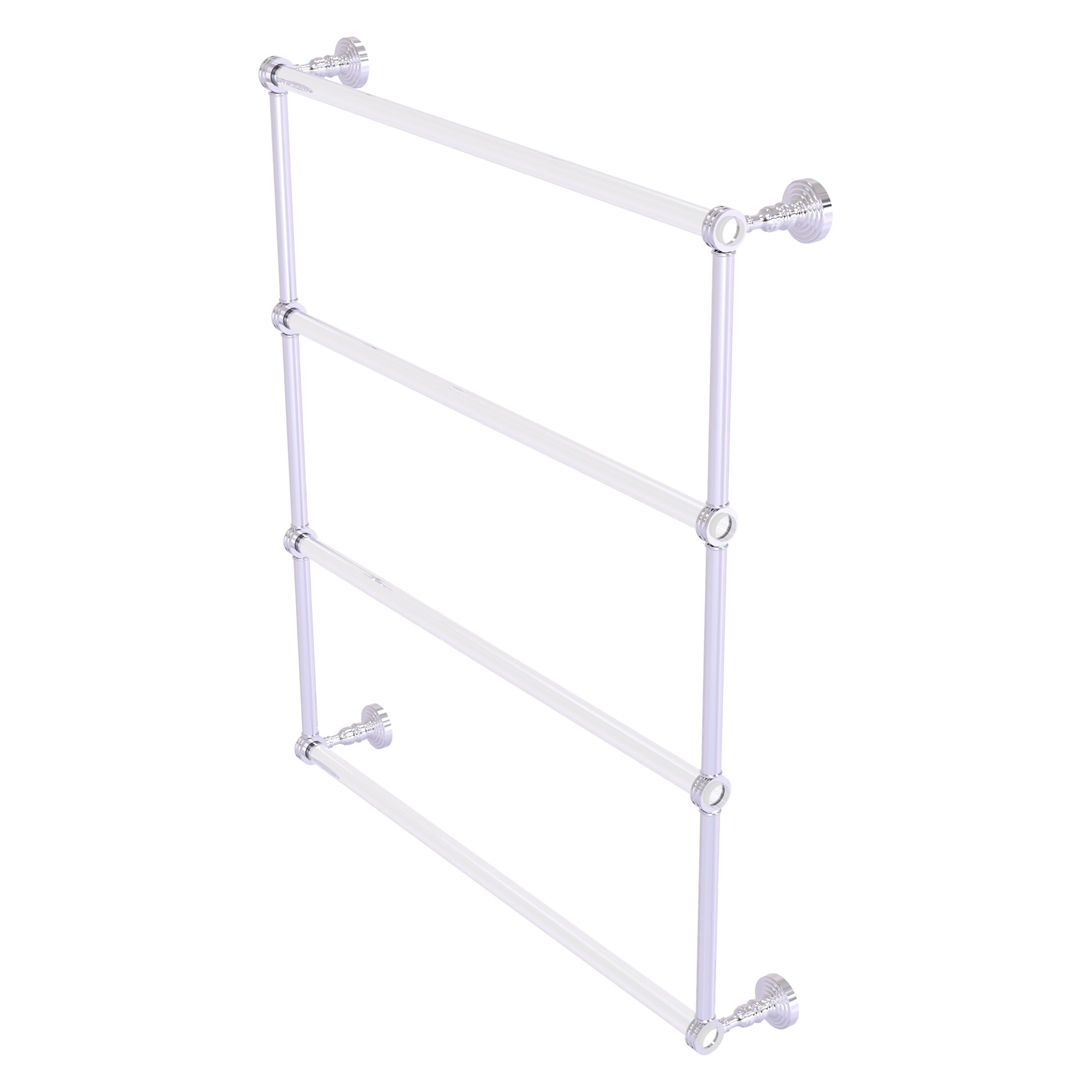 Allied Brass PG-28D-30-PC Pacific Grove 30-in double Polished Chrome Wall mount 4-tier Towel Bar