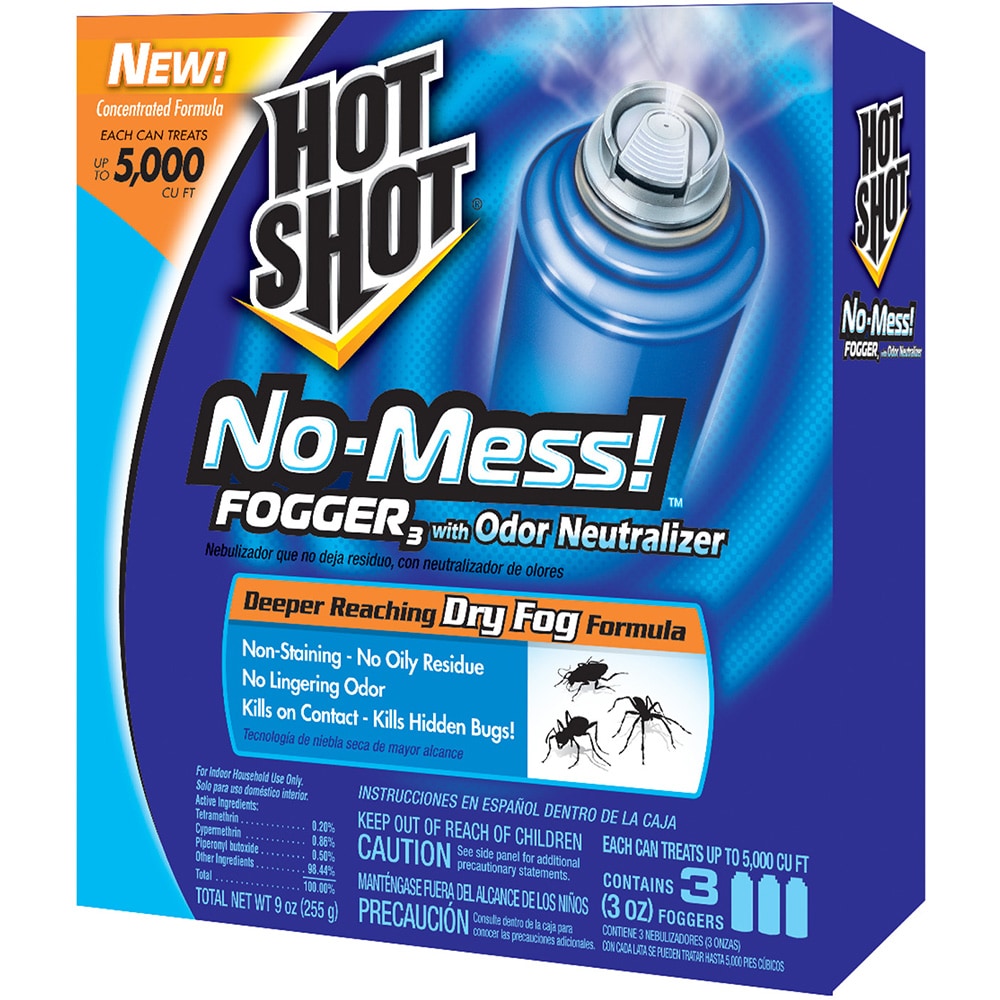 Hot Shot Fogger with Odor Neutralizer, 3 Count, 2 Ounce Pack of 2