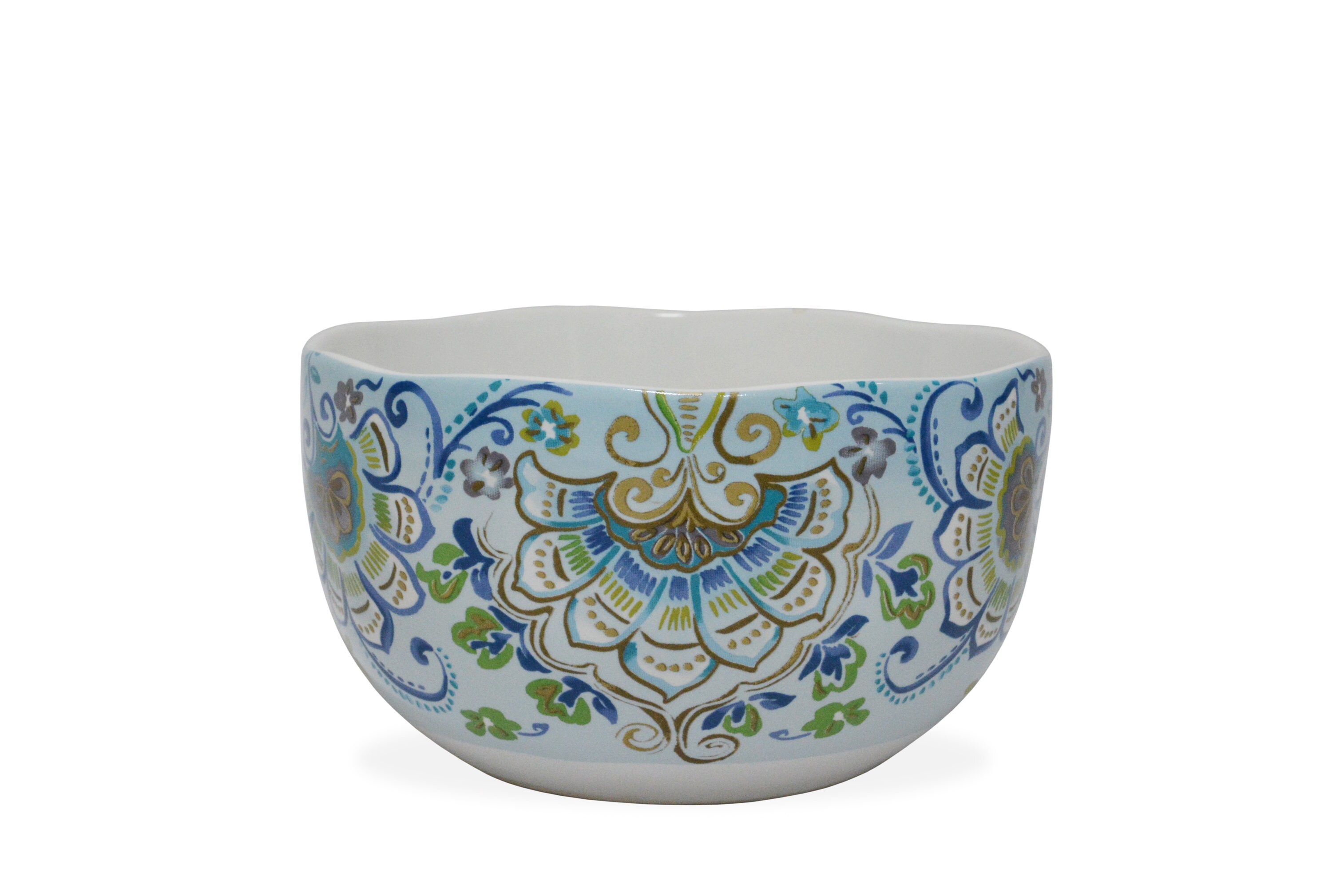 222 Fifth 16-Piece Blue Porcelain Dinnerware in the Dinnerware ...