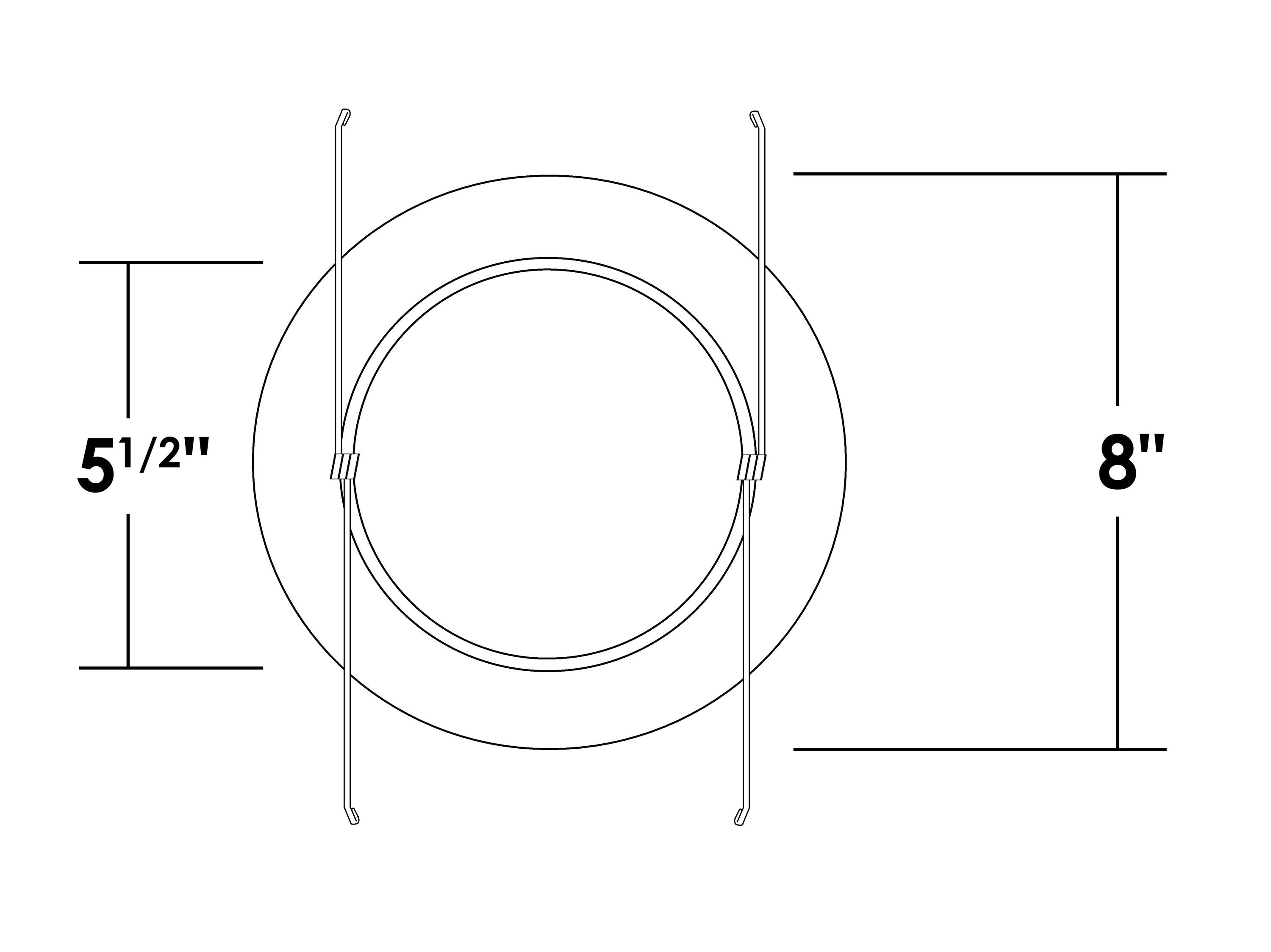 Nicor Lighting 6-in Oil-Rubbed Bronze Shower Recessed Light Trim in the ...