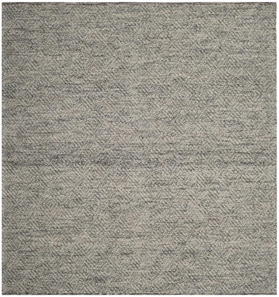 Safavieh NAT503C-6SQ Natura Torngat 6 x 6 (ft) Wool Camel/Gray Square Indoor Geometric Coastal Area rug