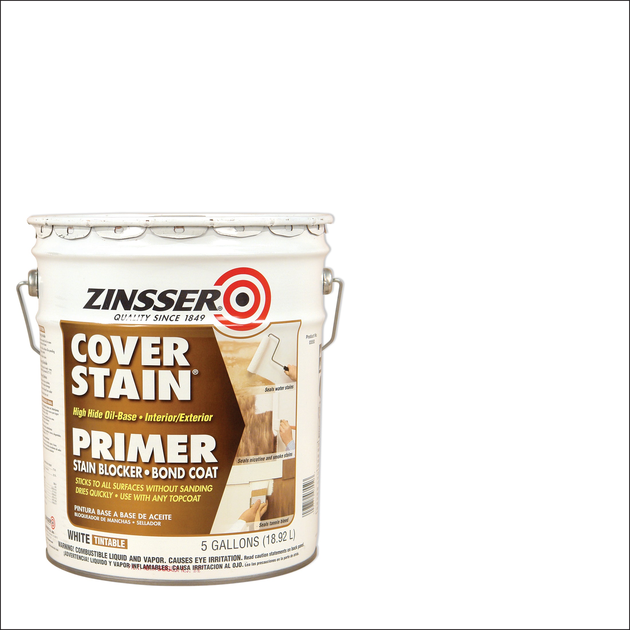 Zinsser CoverStain Interior/Exterior Multi-purpose Oil-based Wall and ...