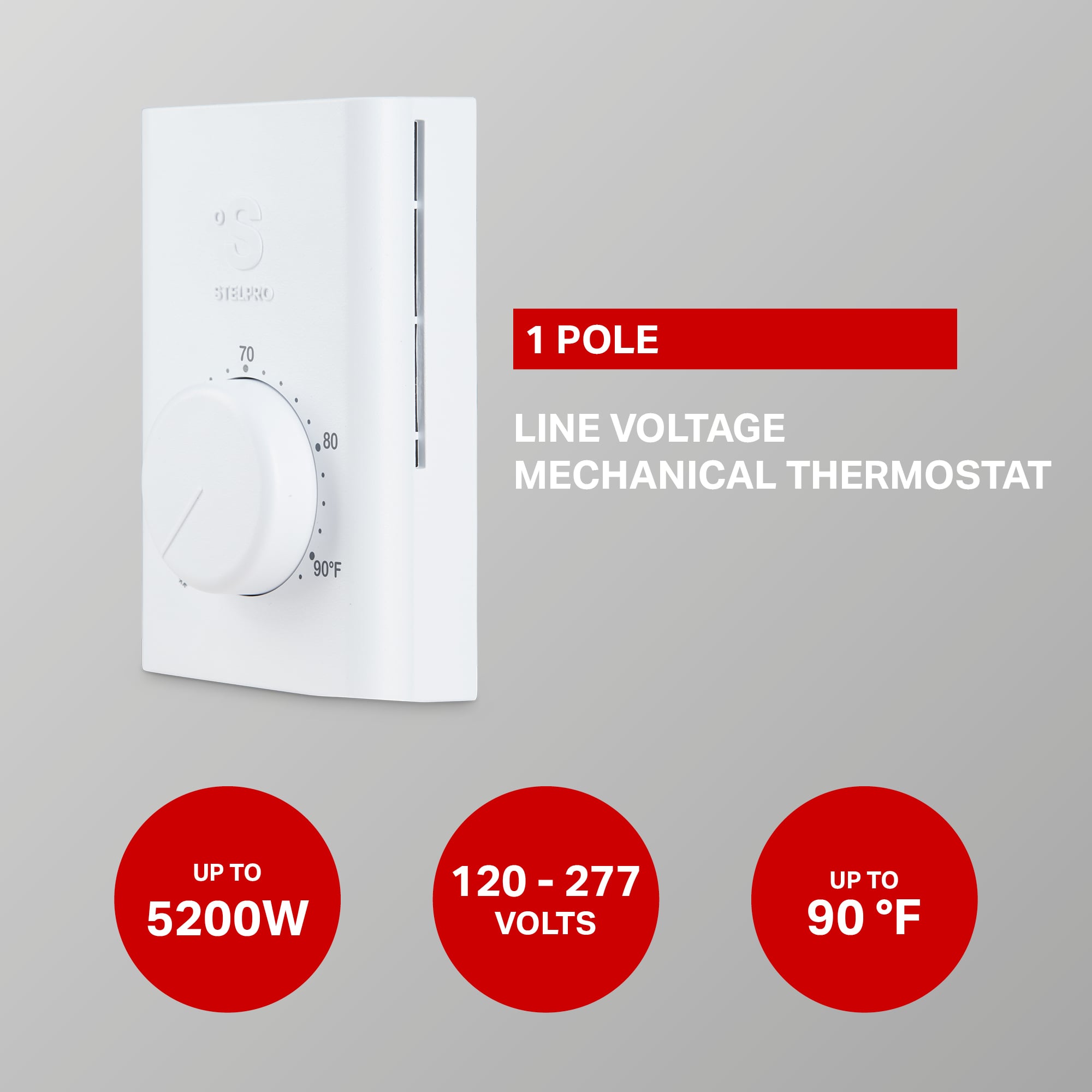Stelpro SWT1F Nonprogram-Thermostats - View #3