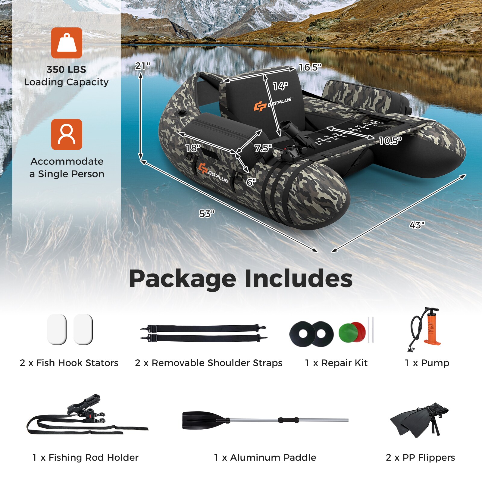 Goplus CSHY005493 Boat-Fishing-Gear - View #3