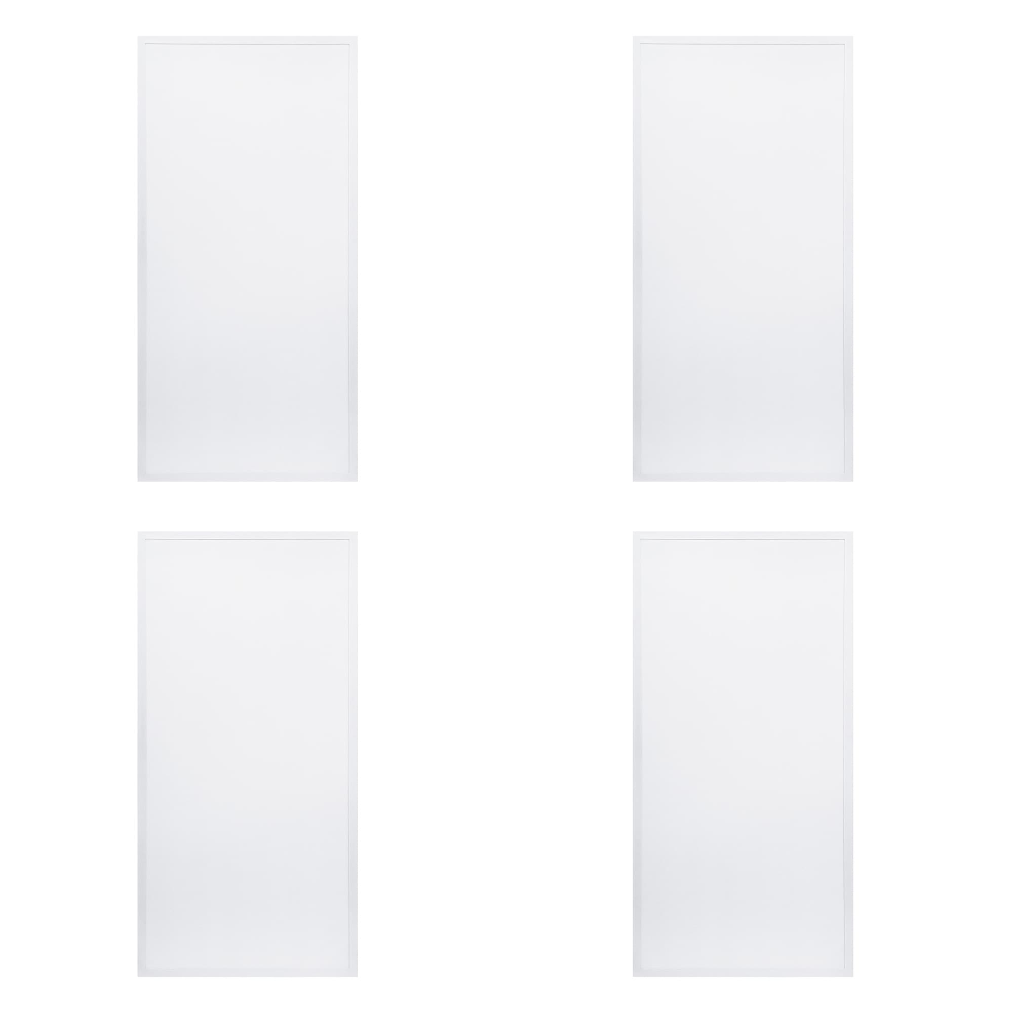 LNC - Lumora 4-Pack 2-ft x 4-ft Selectable White 6500-Lumen LED Flat Panel Light