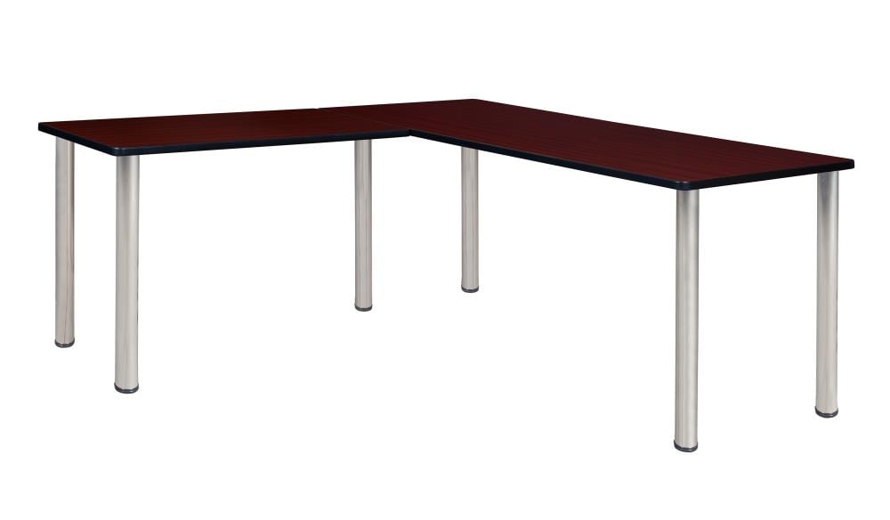 Regency ML602442MHBPCM Kee Desking 66-in Brown Modern/Contemporary L-shaped Desk