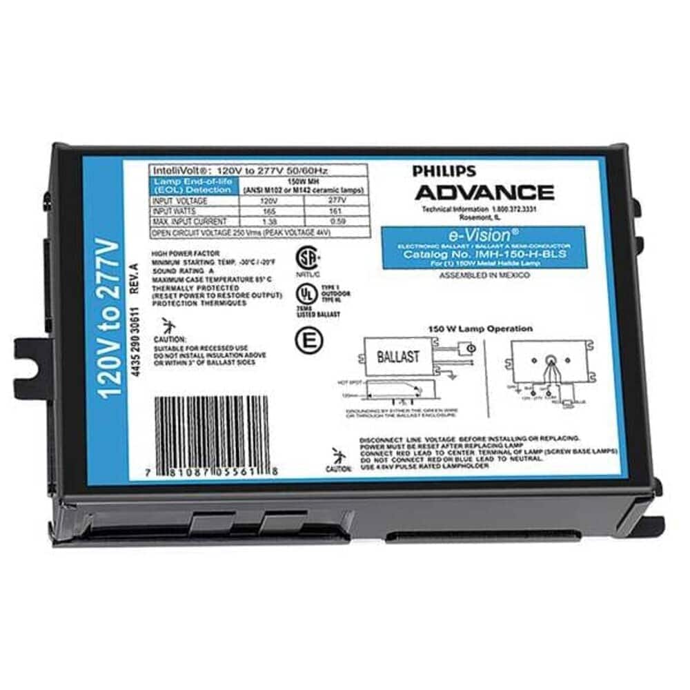 Advance  PHILIPS  150 W 1 Lamp HID Ballast IMH-150-H-BLS
