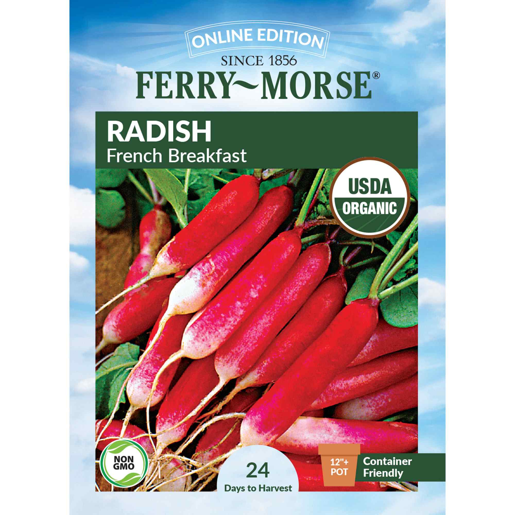 Ferry-Morse LC25.0818 Organic Radish Seeds 2.6 Gram(s)